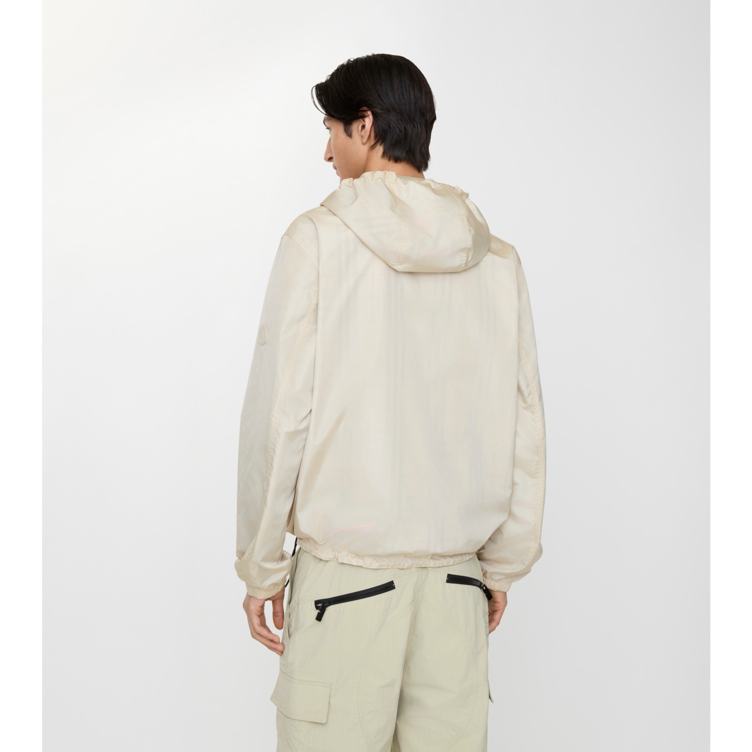 Reversible Check Hooded Jacket in Pebble beige - Men, Nylon | Burberry® Official