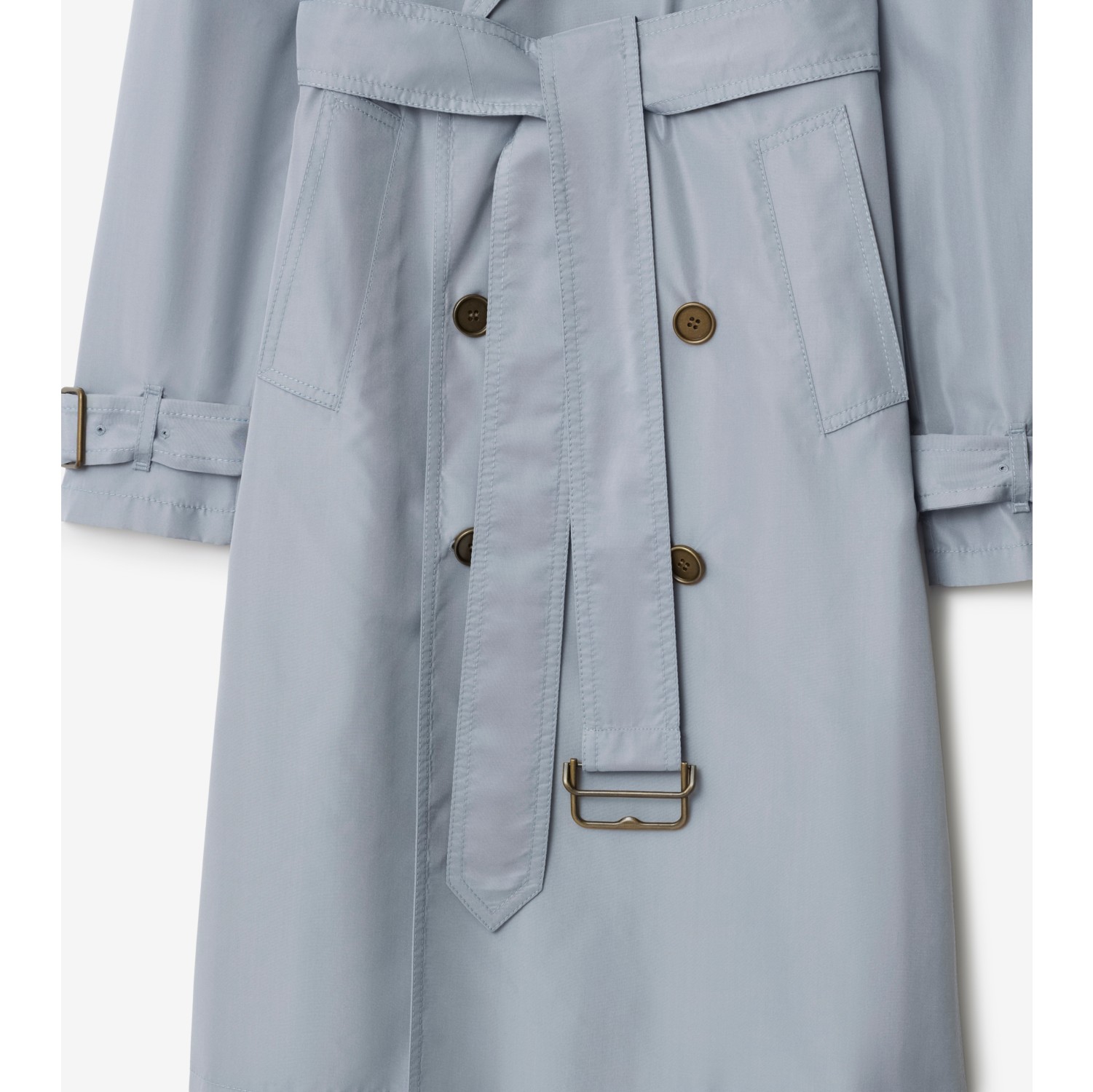 Langer Trenchcoat aus Seide