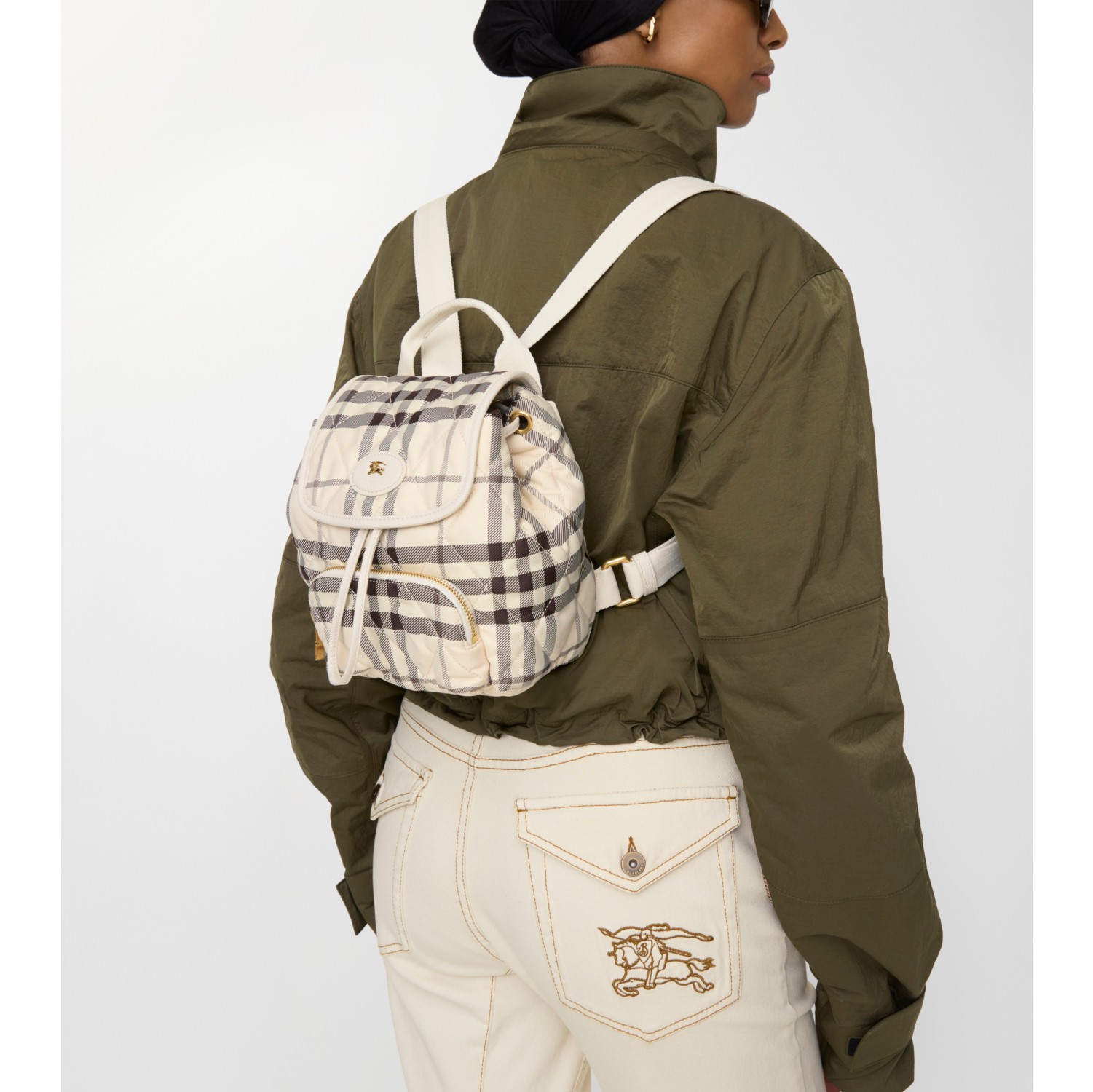 Mini Horseshoe Backpack​ in Light beige - Women | Burberry® Official