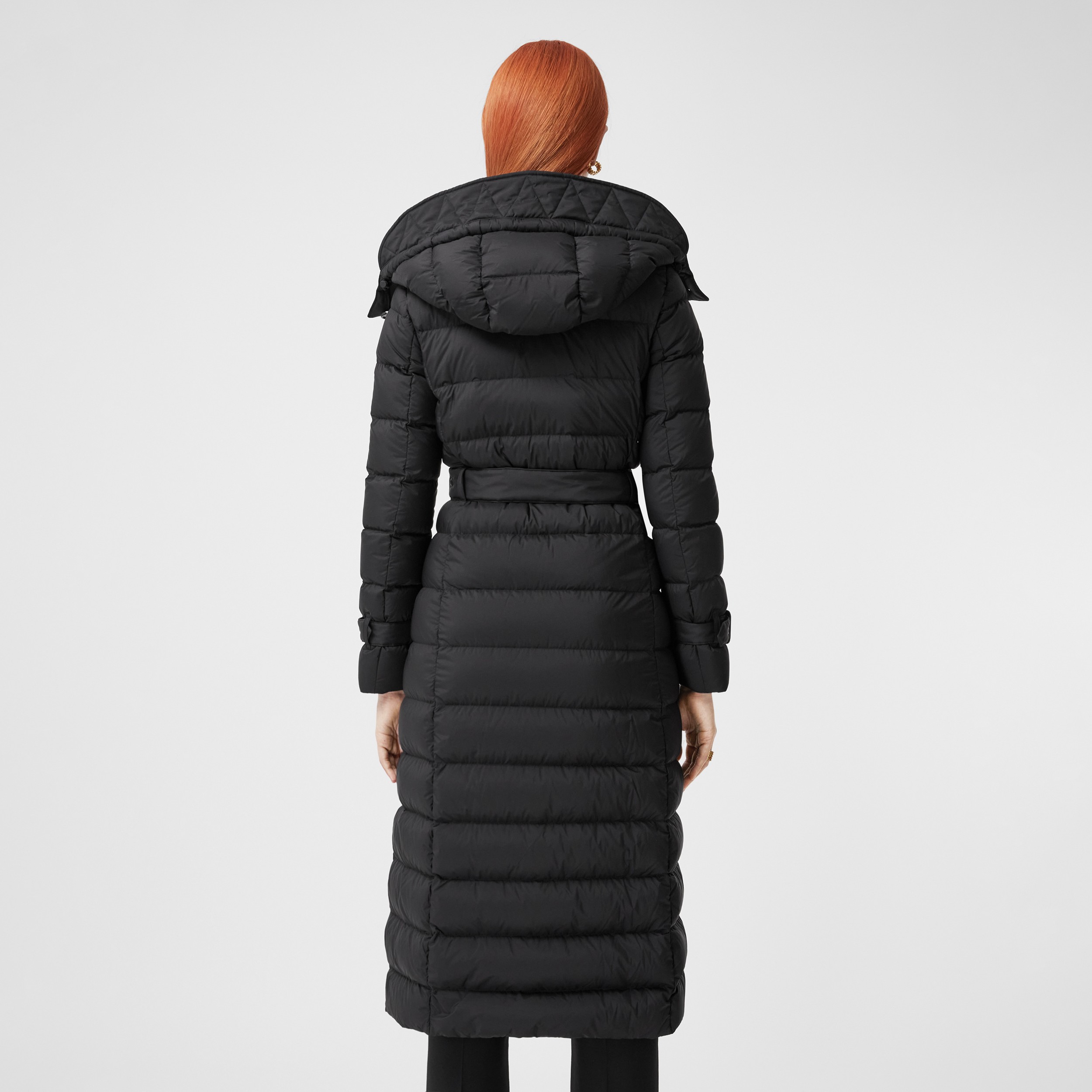 Abrigo de plumas con capucha de quita y pon (Negro) - Mujer | Burberry® oficial - 3