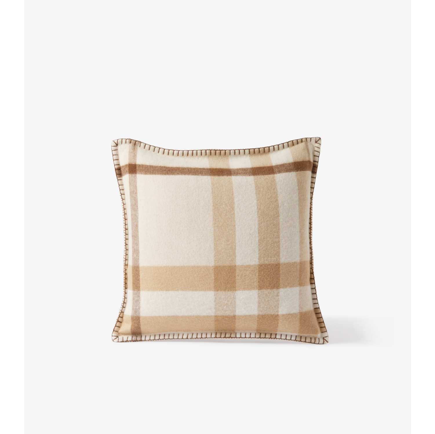 Check Cashmere Cushion Cover