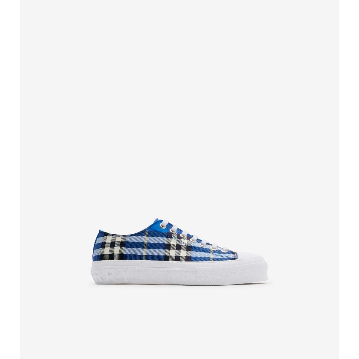 Burberry Check Nylon Blend Trainers