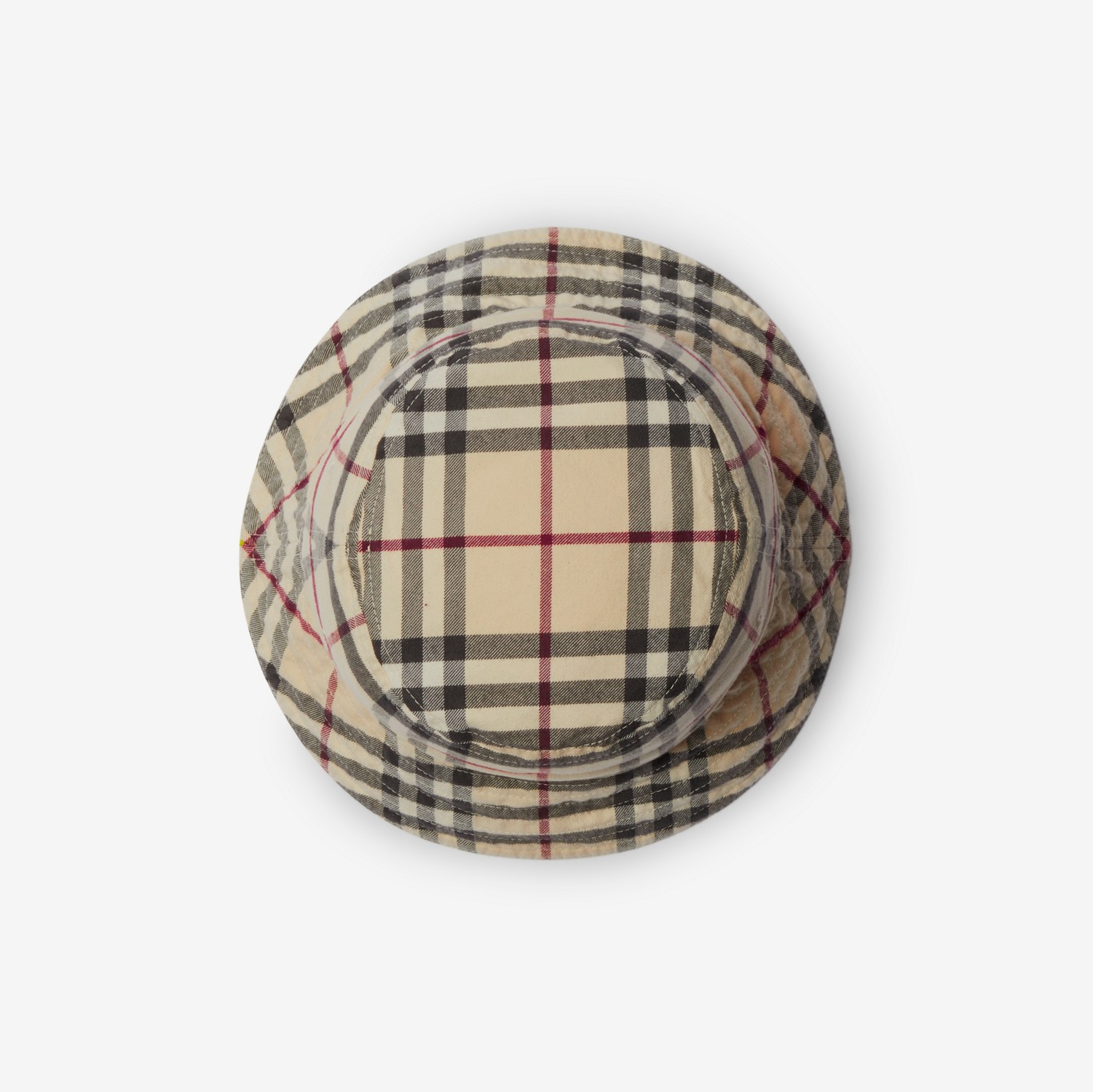 Check Cotton Bucket Hat in Stone | Burberry® Official