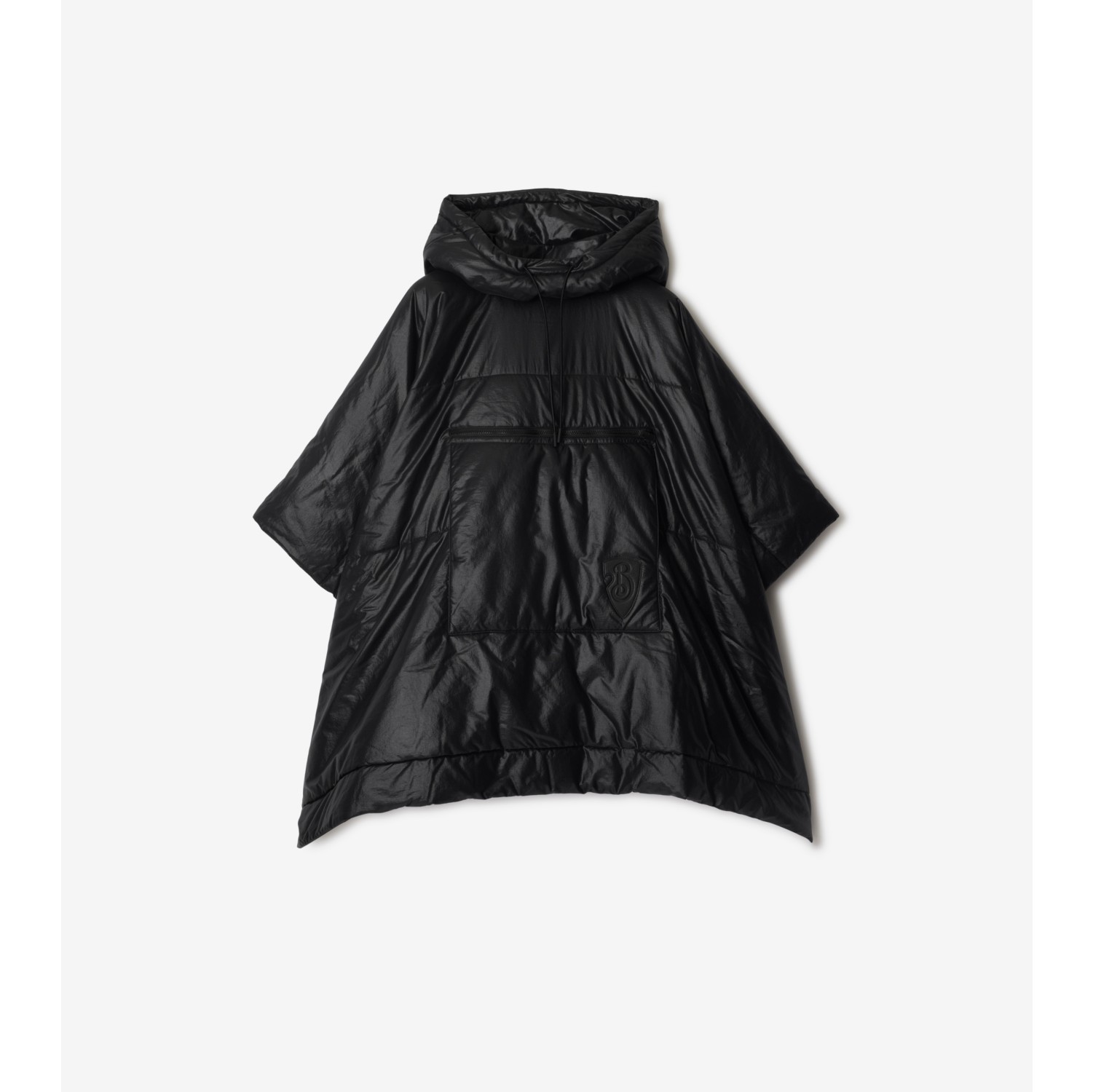 Packaway Nylon Cape in Black Burberry Official