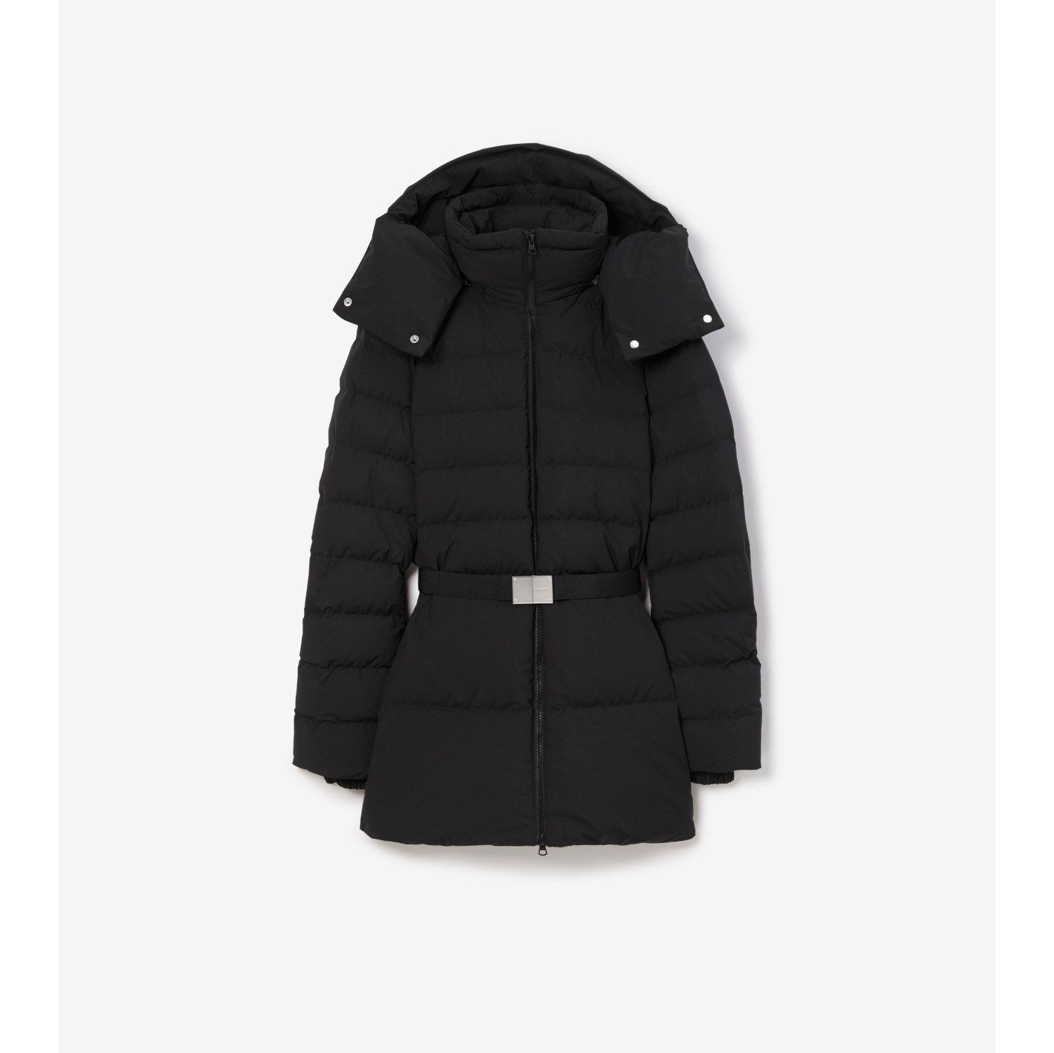 Belted Puffer Jacket in Black - Women | Burberry® Official