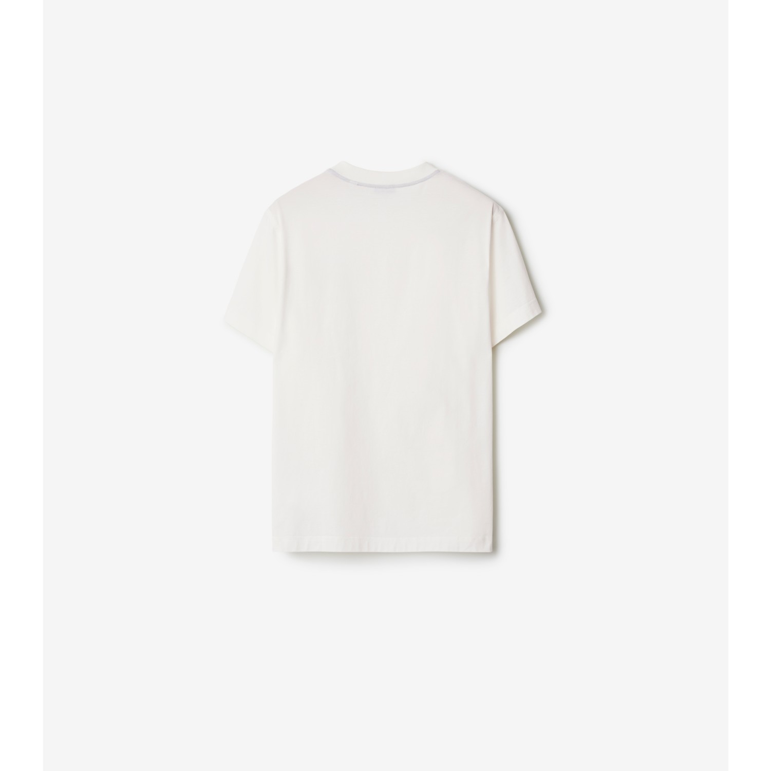 Cotton T-shirt in Salt - Men | Burberry® Official