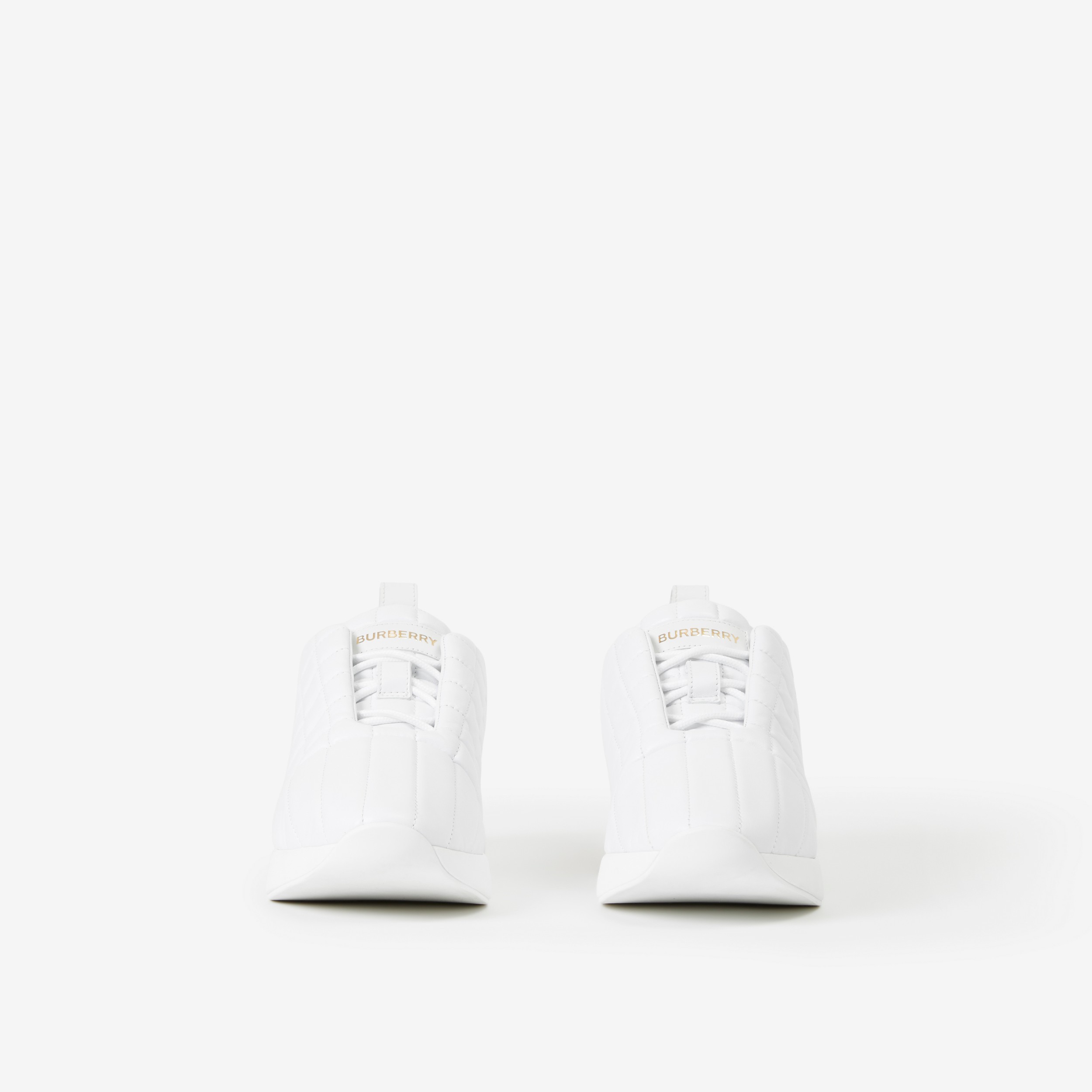 Sneakers Classic en cuir matelassé (Blanc Neutre) - Femme | Site officiel Burberry® - 2