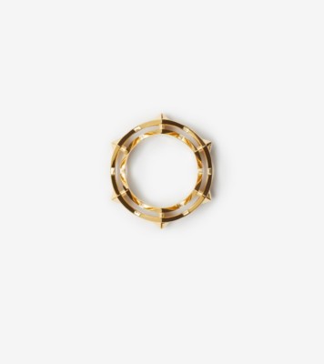 Burberry Lola enamel ring set - White