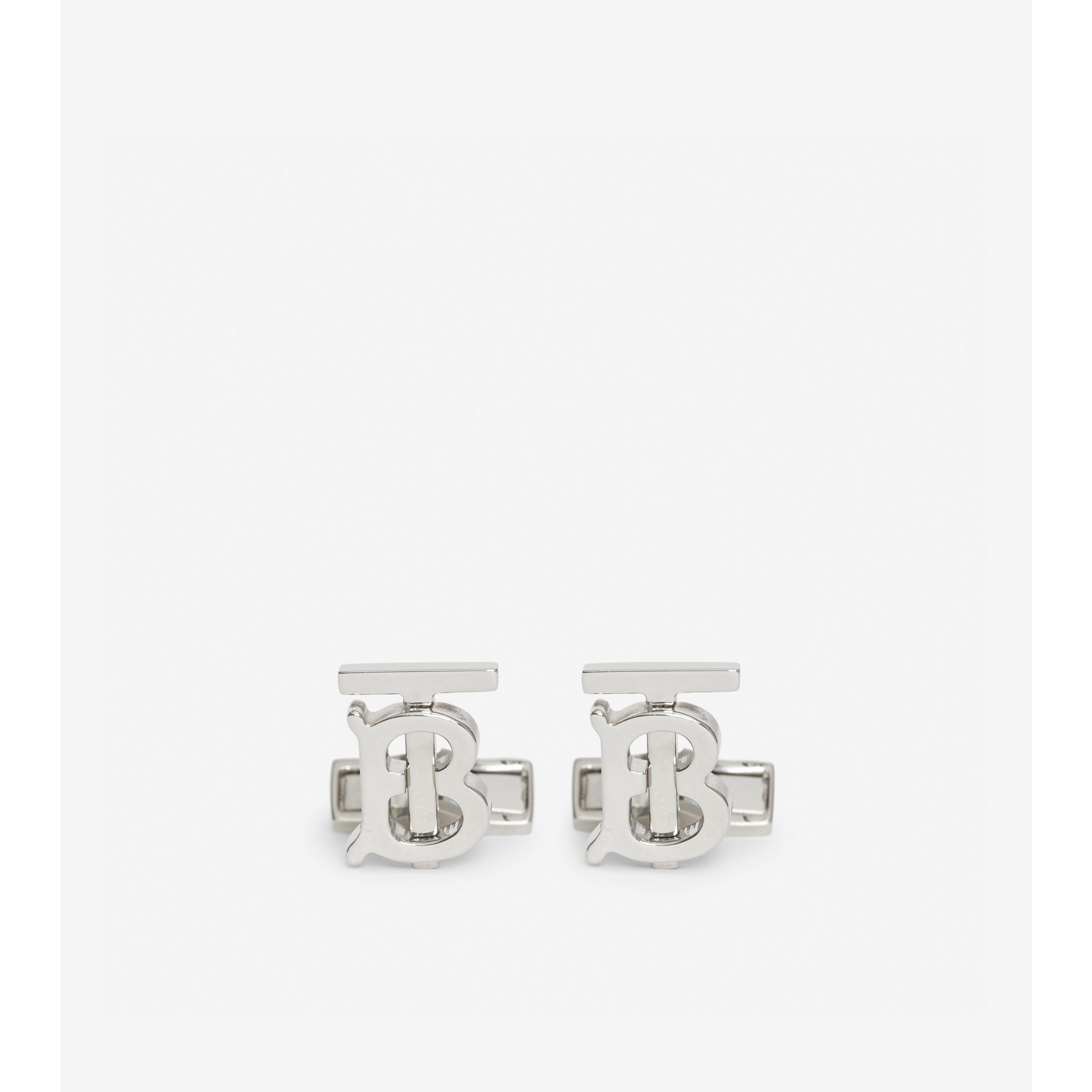 Burberry silver Palladium-Plated TB Monogram Tie Bar