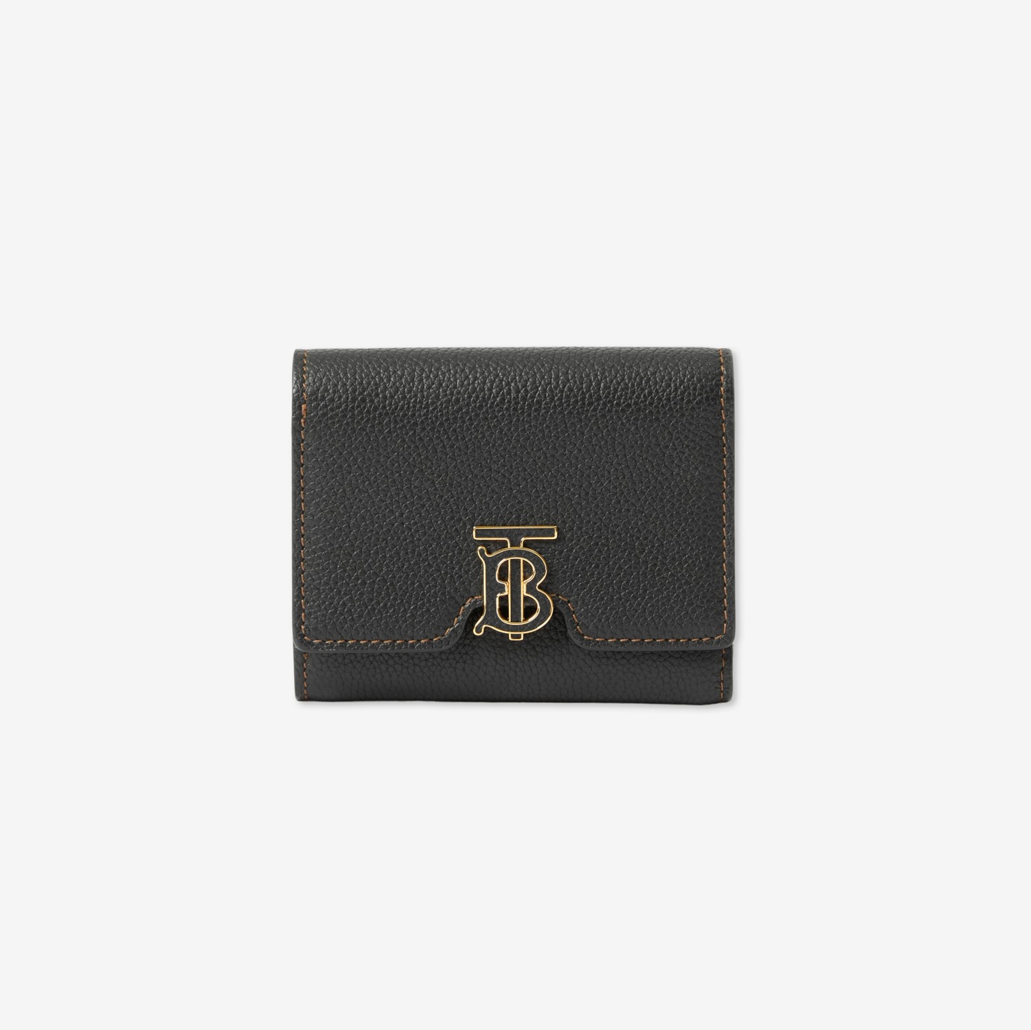 TB Compact Wallet in Black - Women, Leather | Burberry® Official