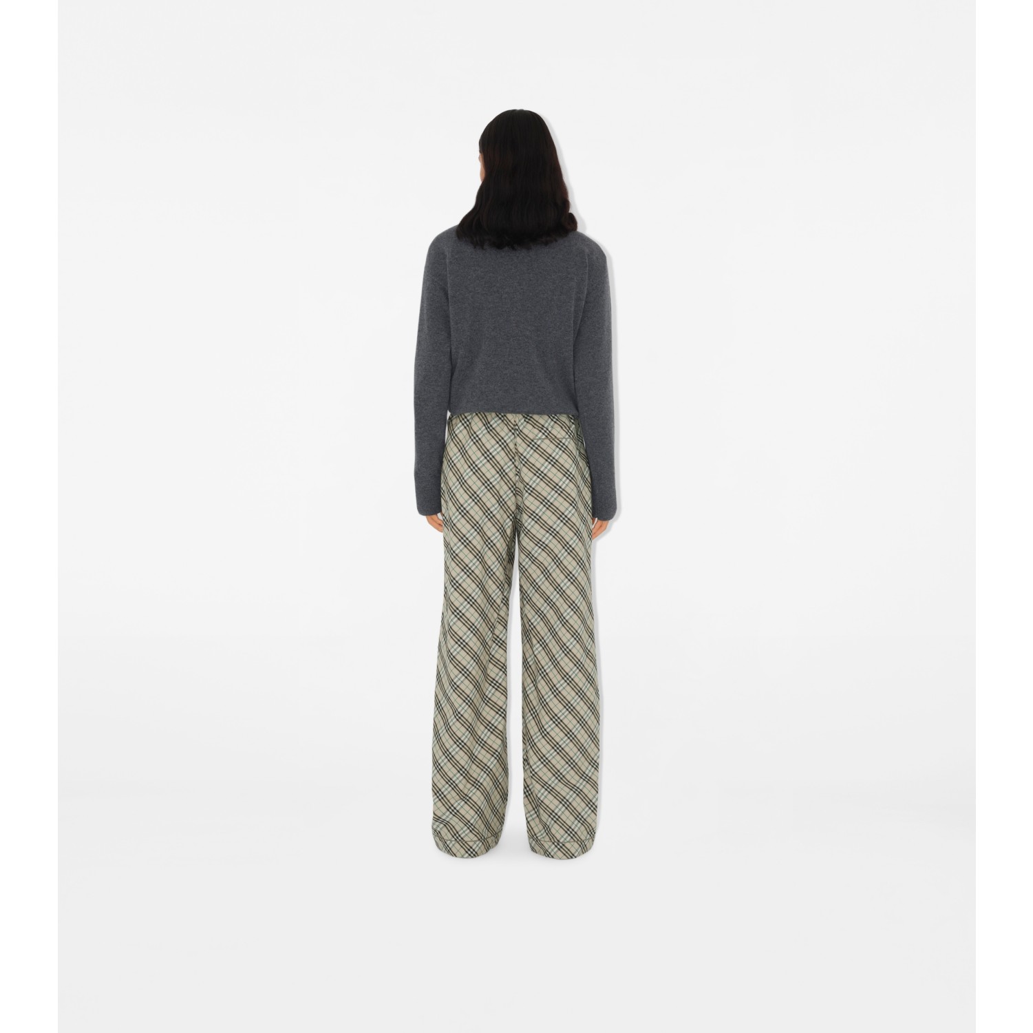 Check Cotton Pyjama Trousers