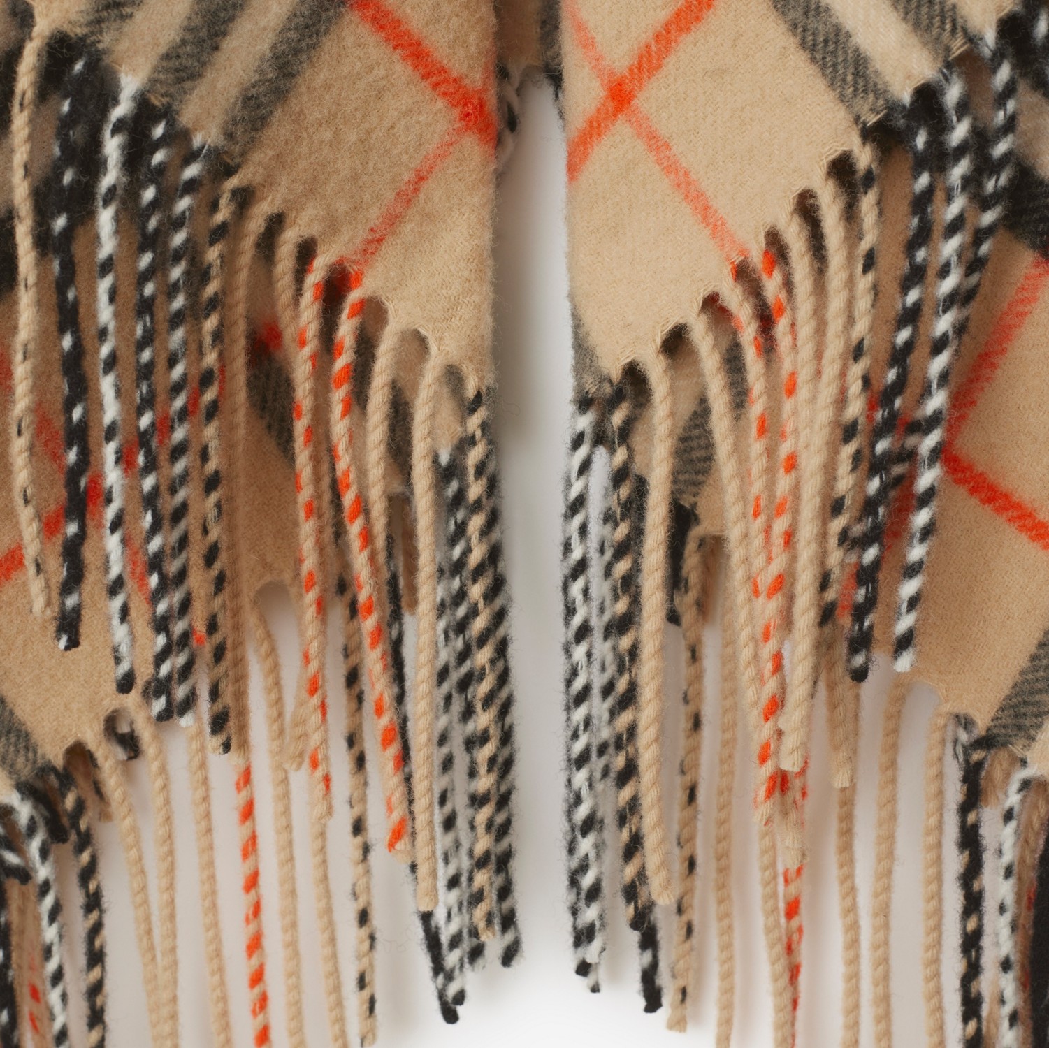 チェック ウールカシミア ケープ (サンド) | Burberry®公式サイト チェック ウールカシミア ケープ (サンド) | Burberry®公式サイト
