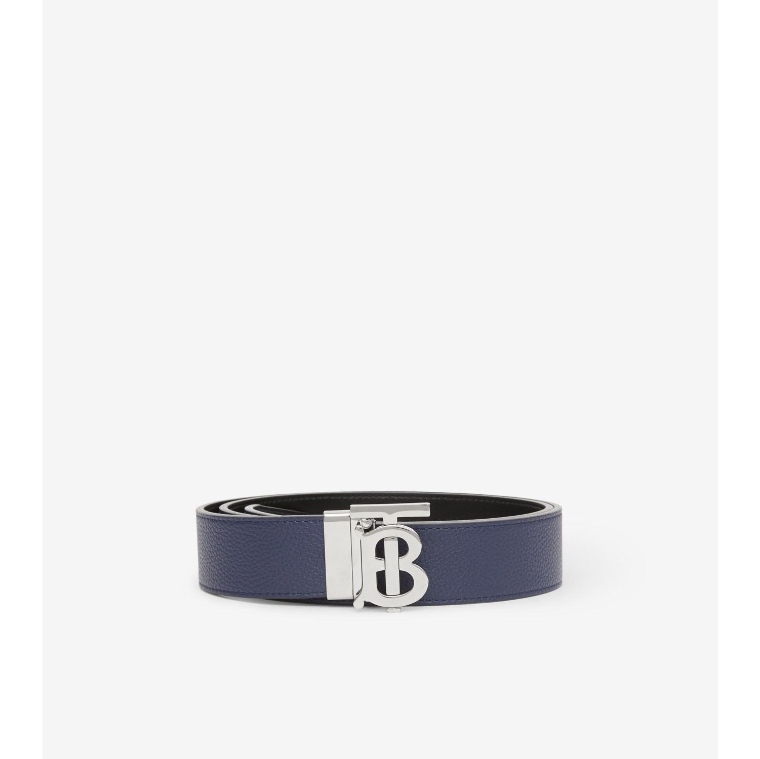 Reversible Leather TB Belt in Navy/black - Men | Burberry® Official