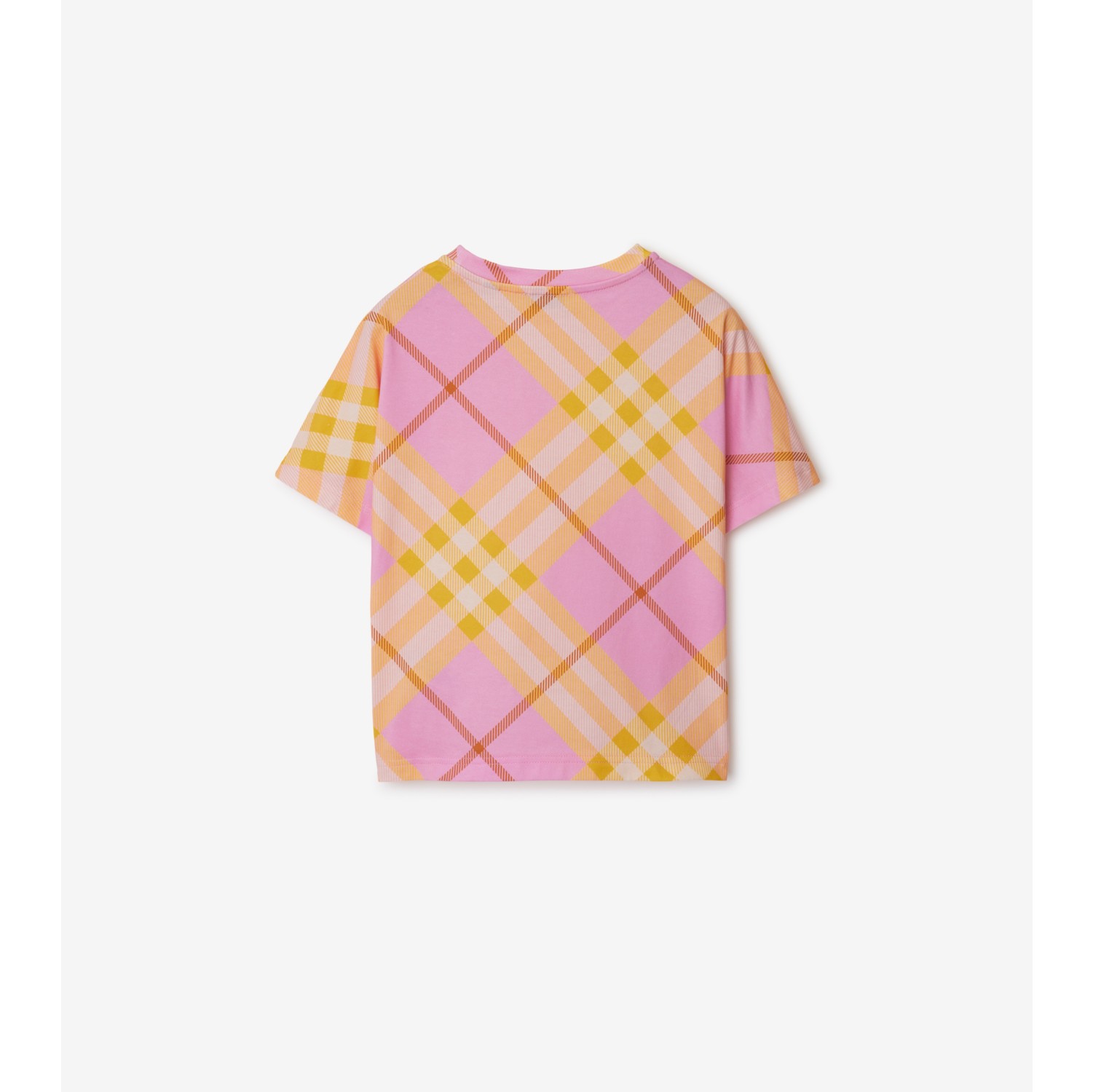 Camiseta de algodão em Check