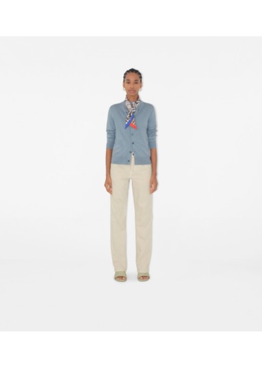 Skinny Contrast Check Silk Scarf