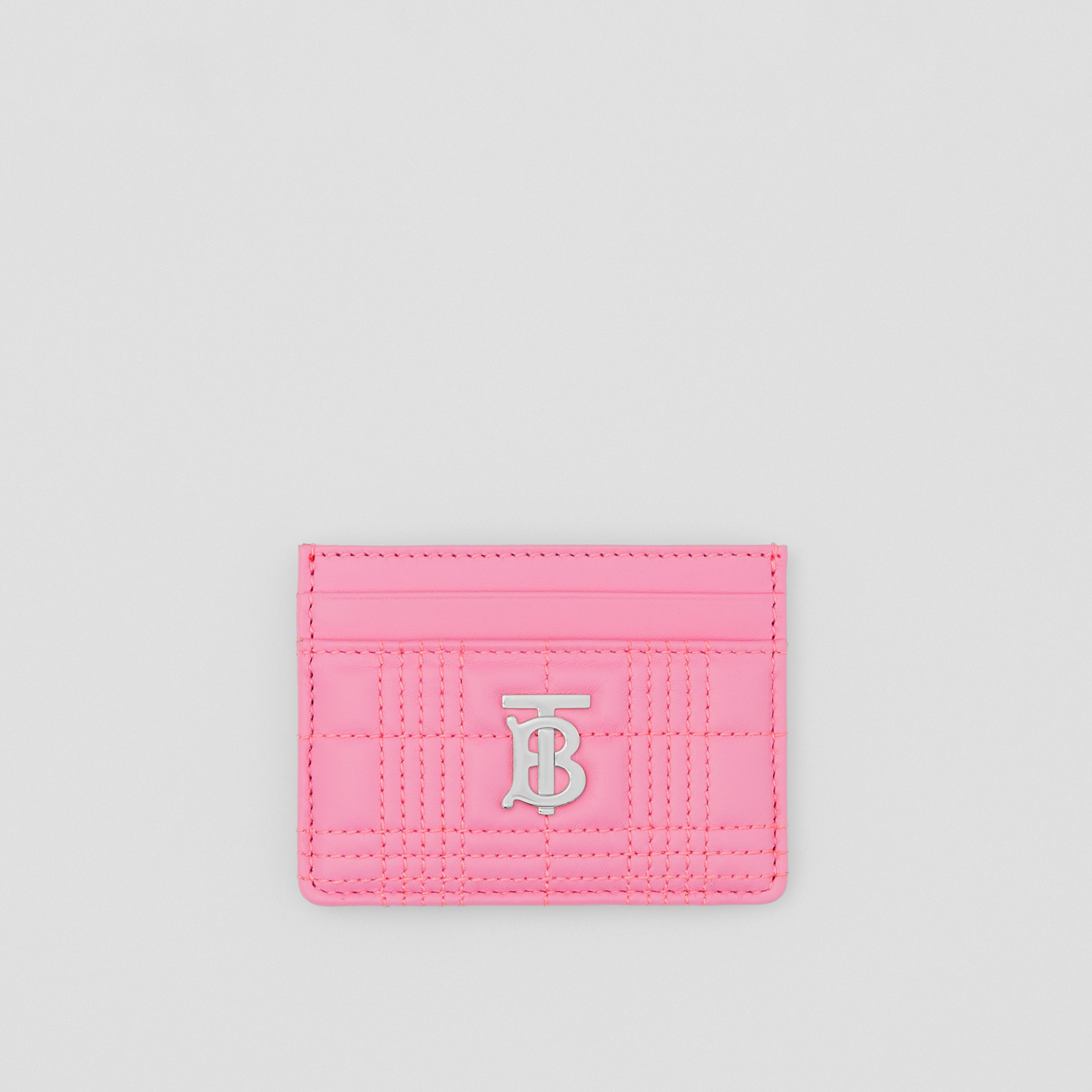 Стеганый футляр для карт Lola из кожи ягненка (Розовая Примула) - Для женщин | Официальный сайт Burberry® - 1