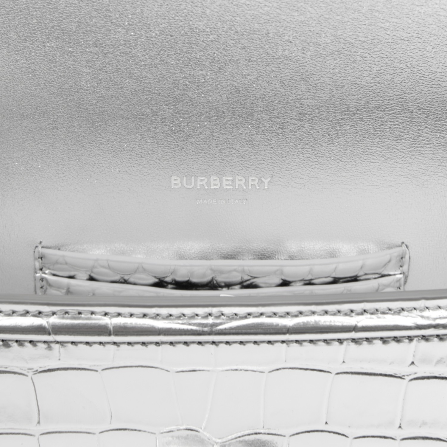 Burberry hot sale silver bag