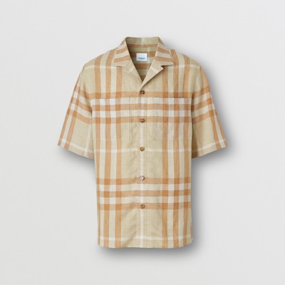 burberry mens linen shirt