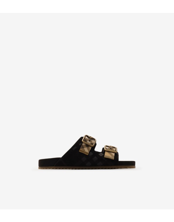 Check Suede Urchin Sandals