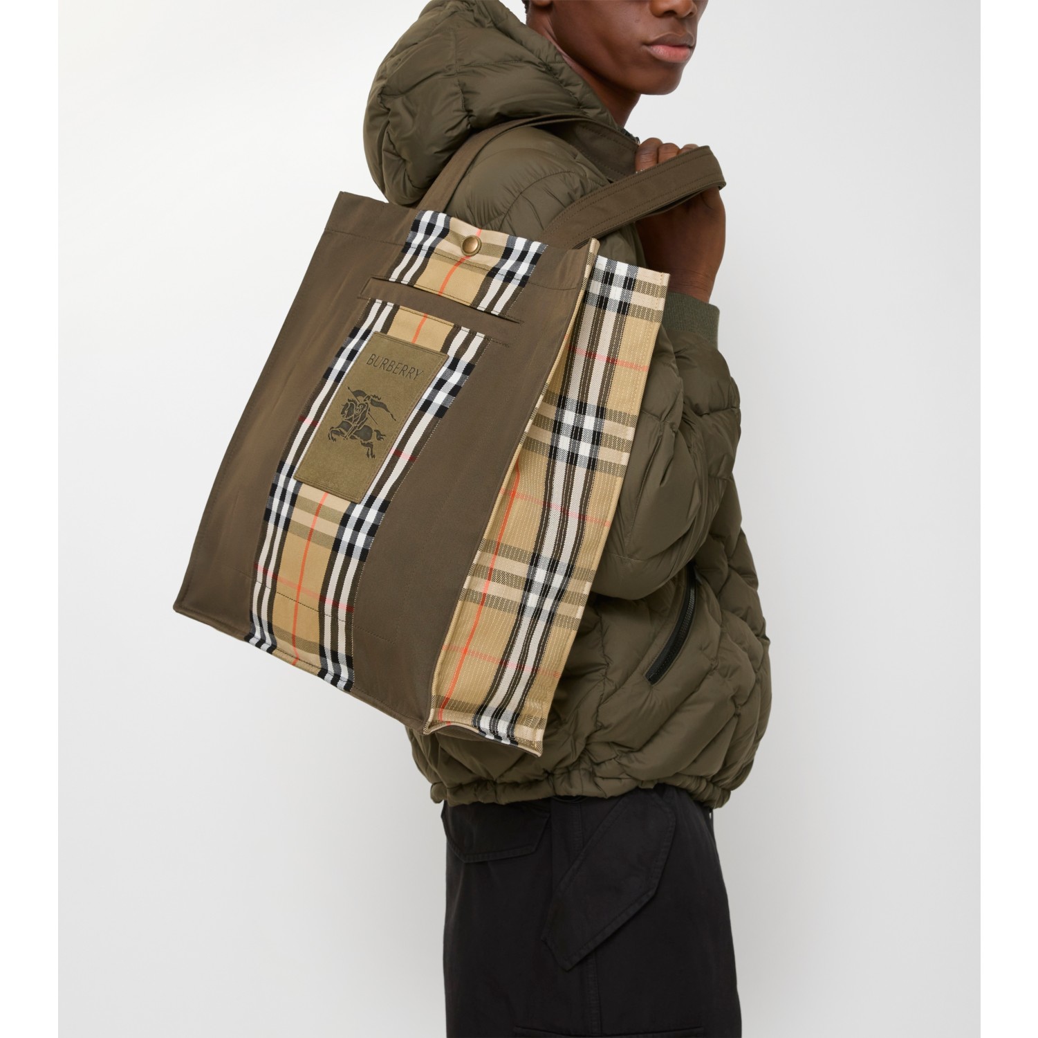 Check Trench Tote​