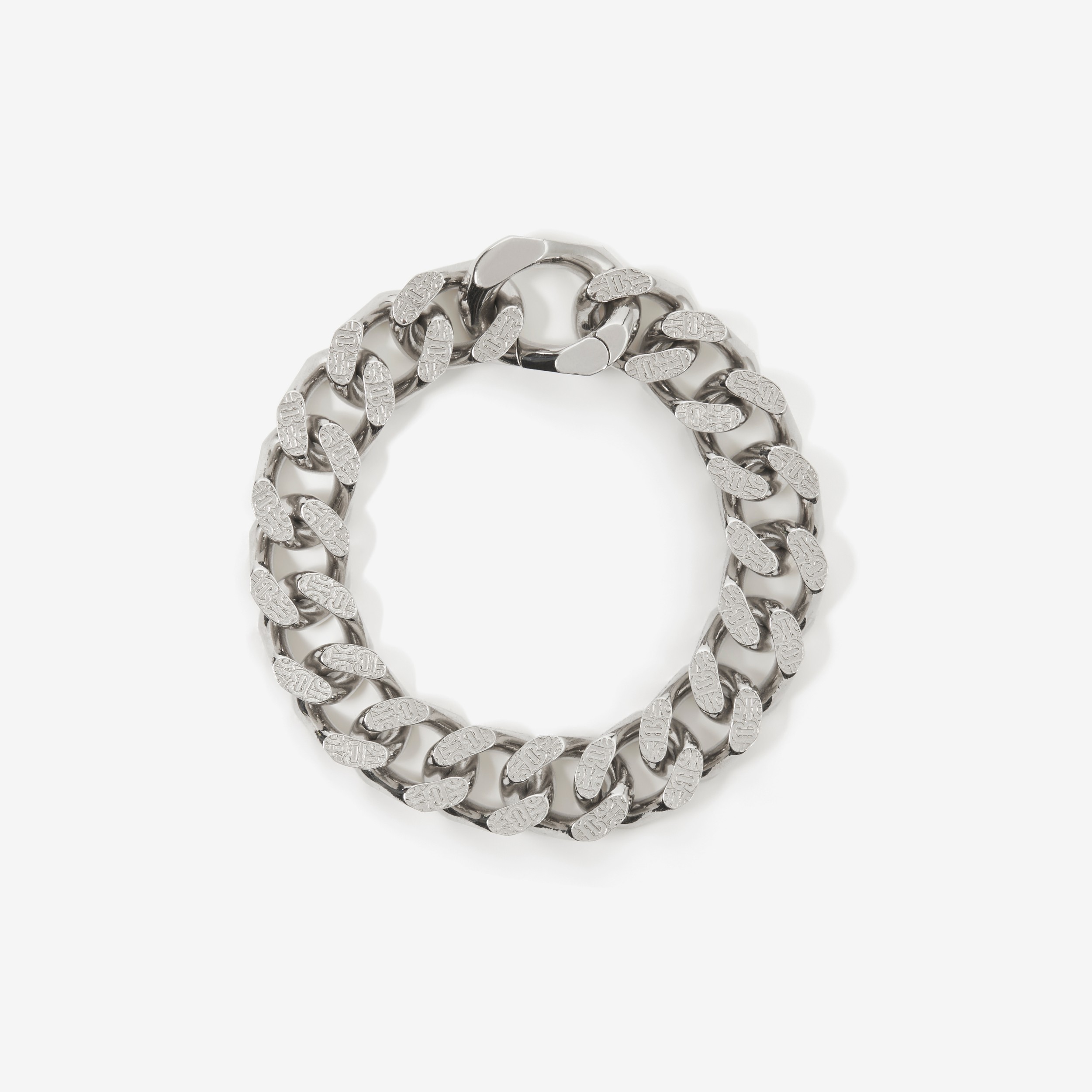 Monogram Motif Palladium-plated Chain-link Bracelet - Men | Burberry® Official - 1