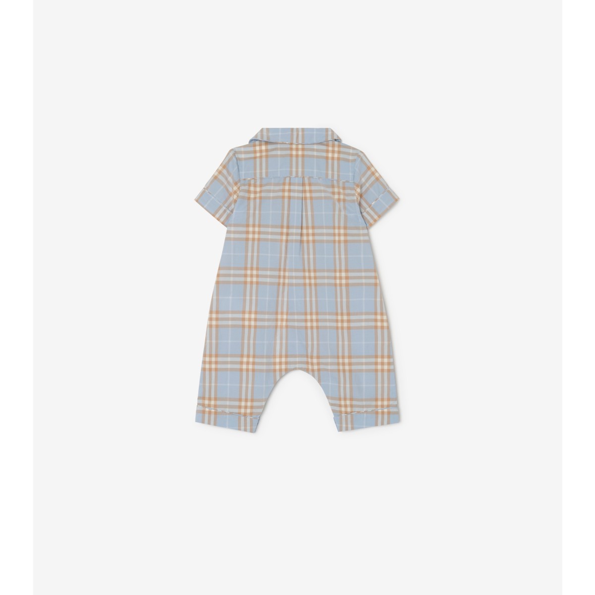  Check Cotton Playsuit