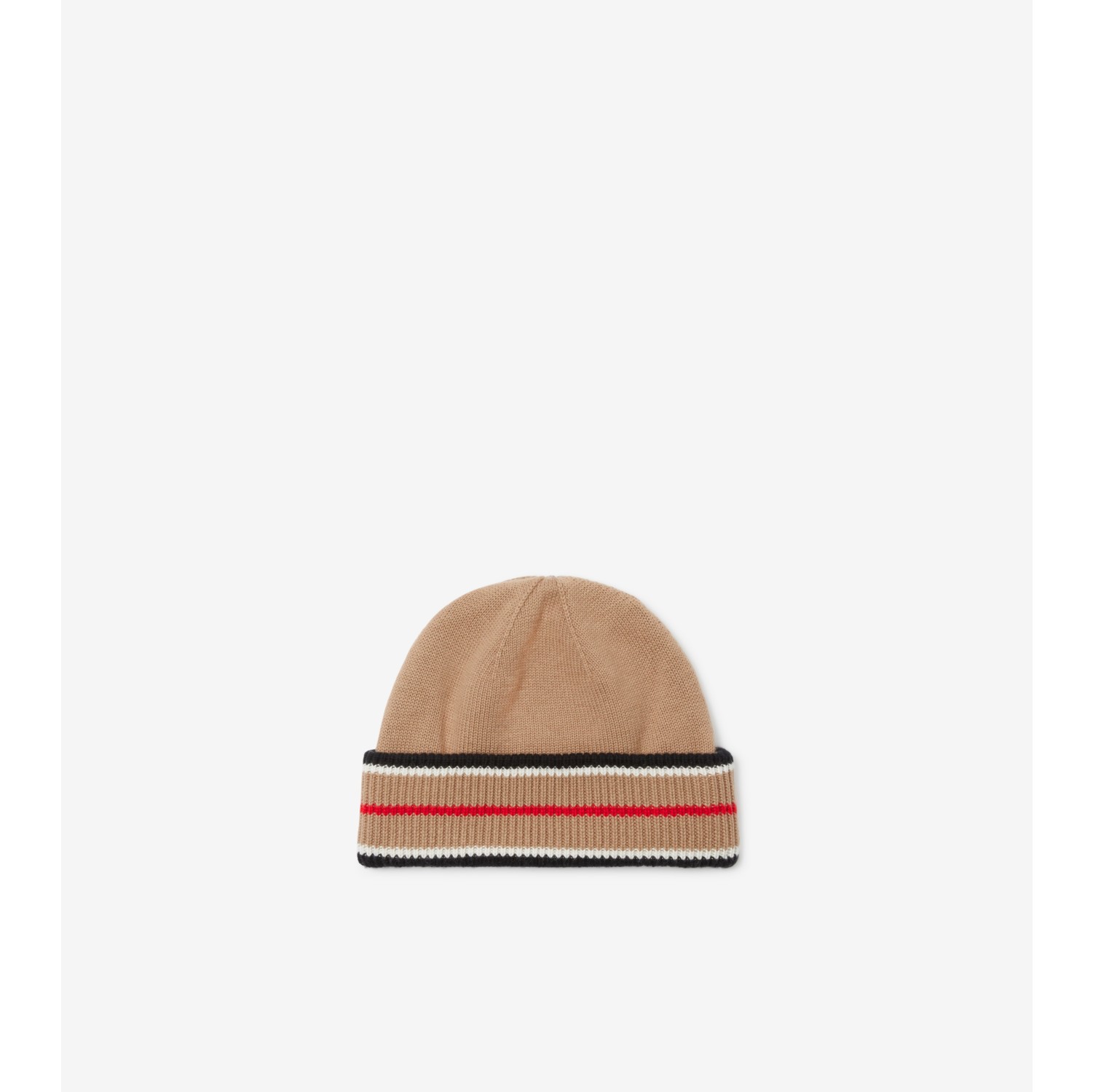 Reversible Icon Stripe Cashmere Cotton Beanie