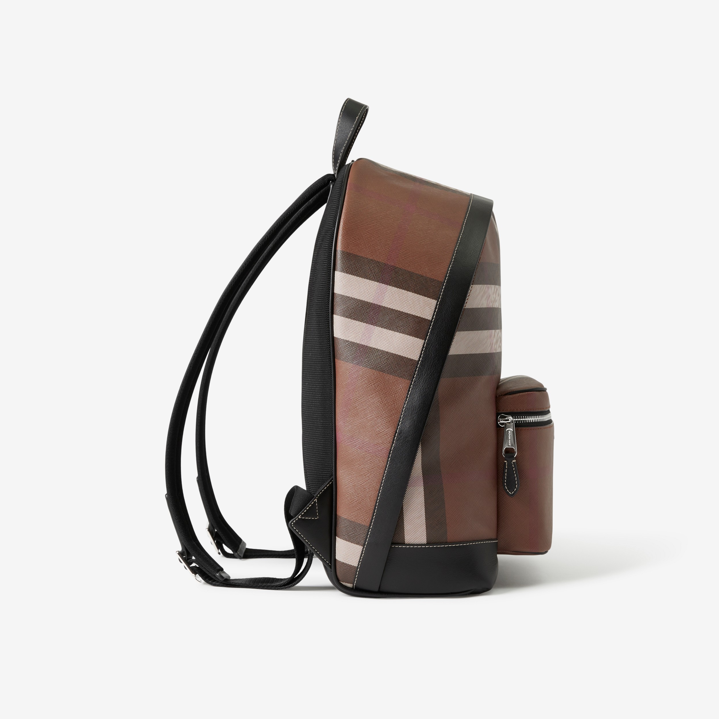 Check Backpack in Dark Birch Brown | Burberry® Official - 2