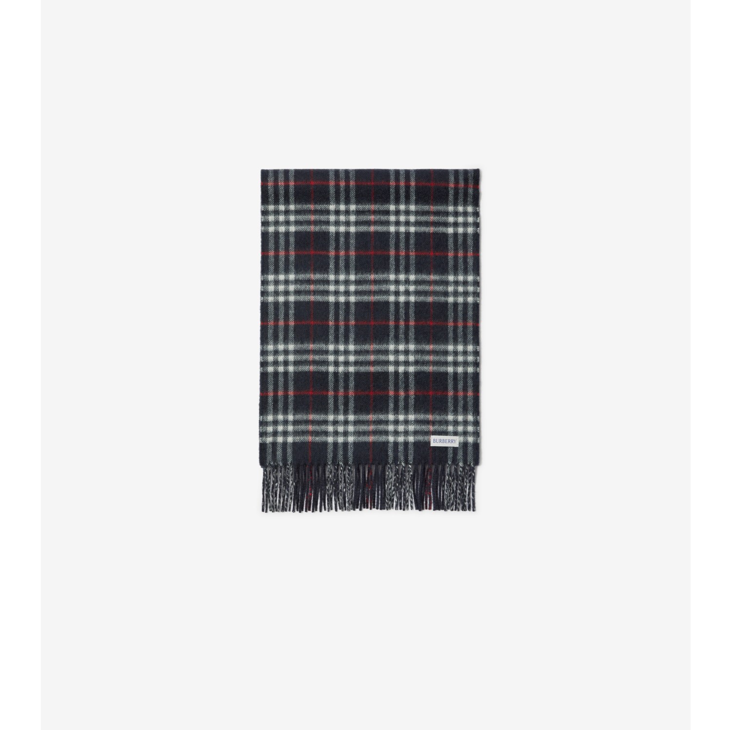 Reversible Check Cashmere Scarf