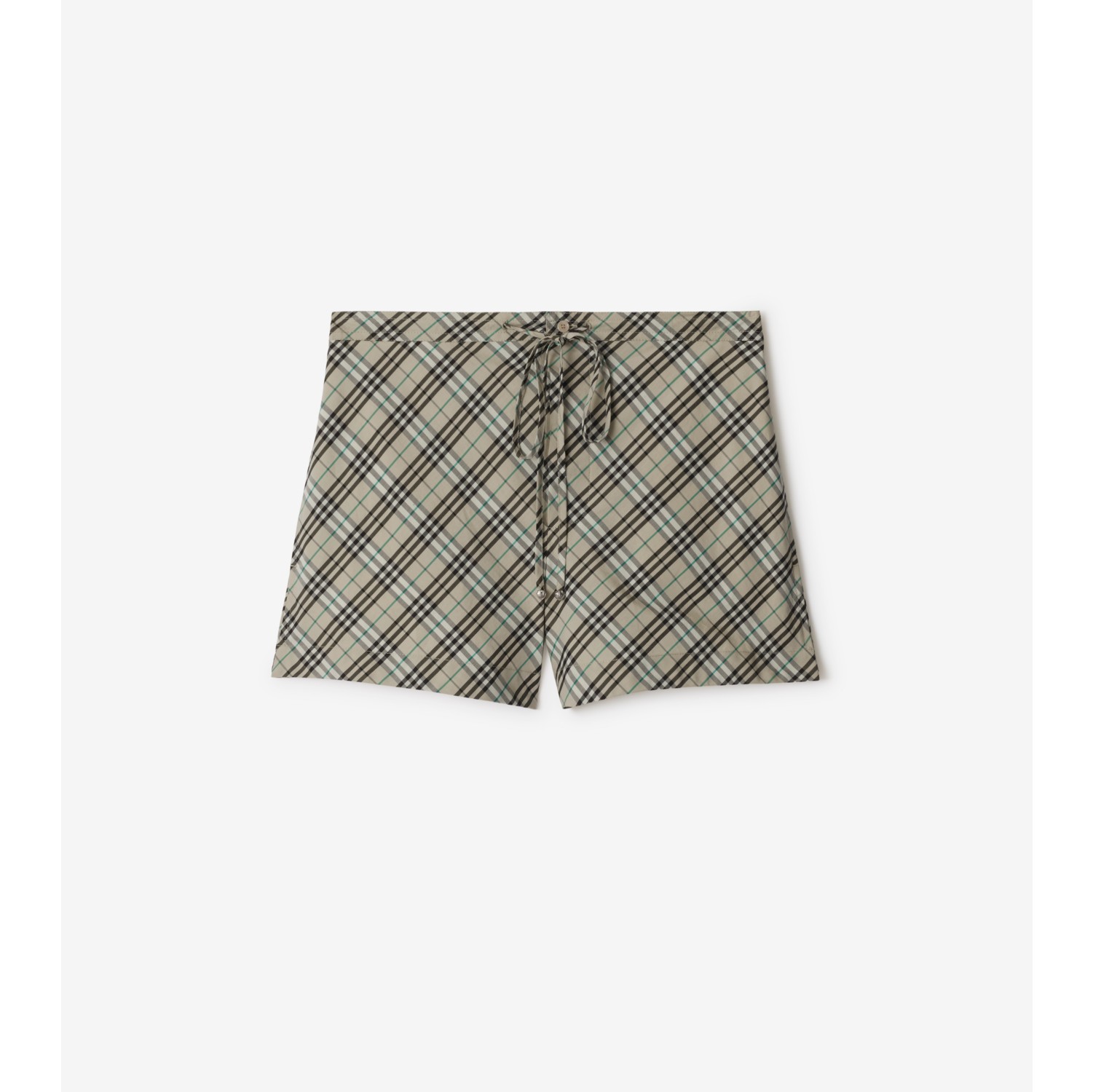 Check Cotton Pyjama Shorts