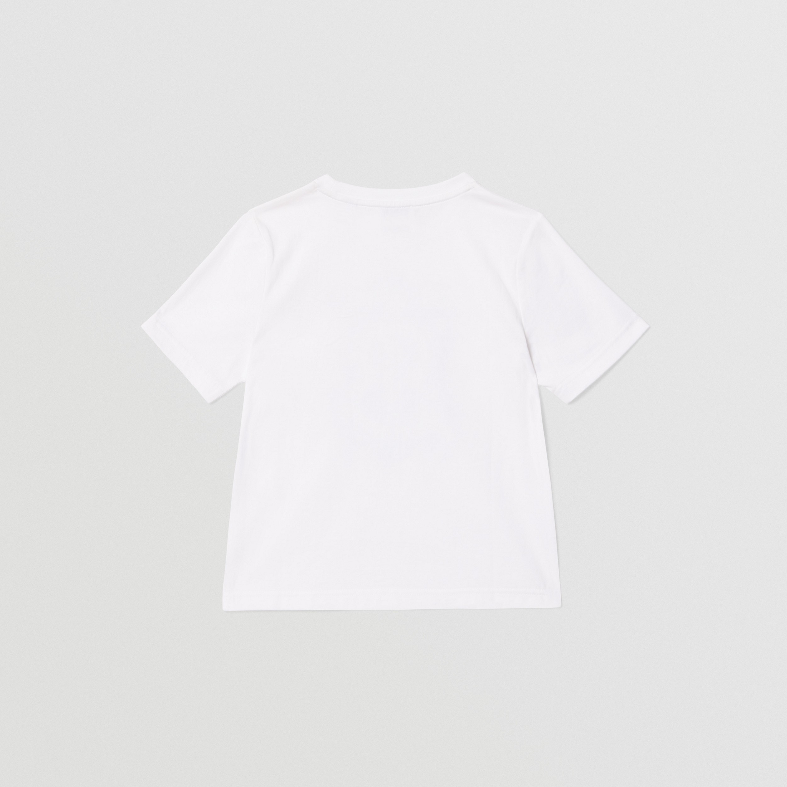 T-shirt in cotone con motivo monogramma (Bianco) - Bambini | Sito ufficiale Burberry® - 4