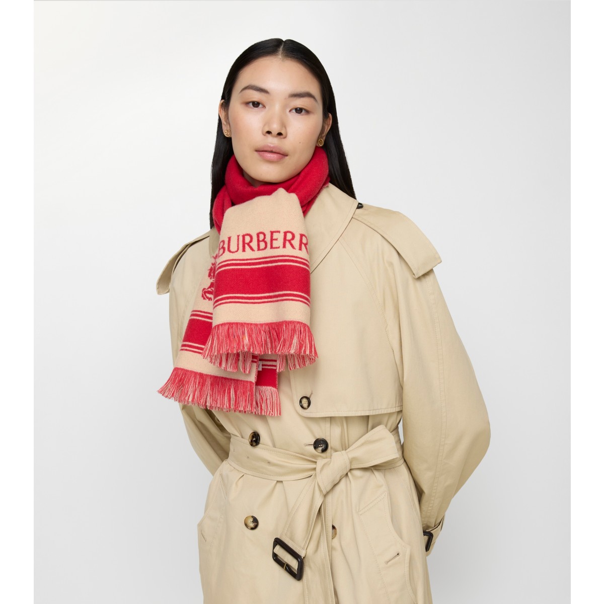  Stripe EKD d Wool Scarf