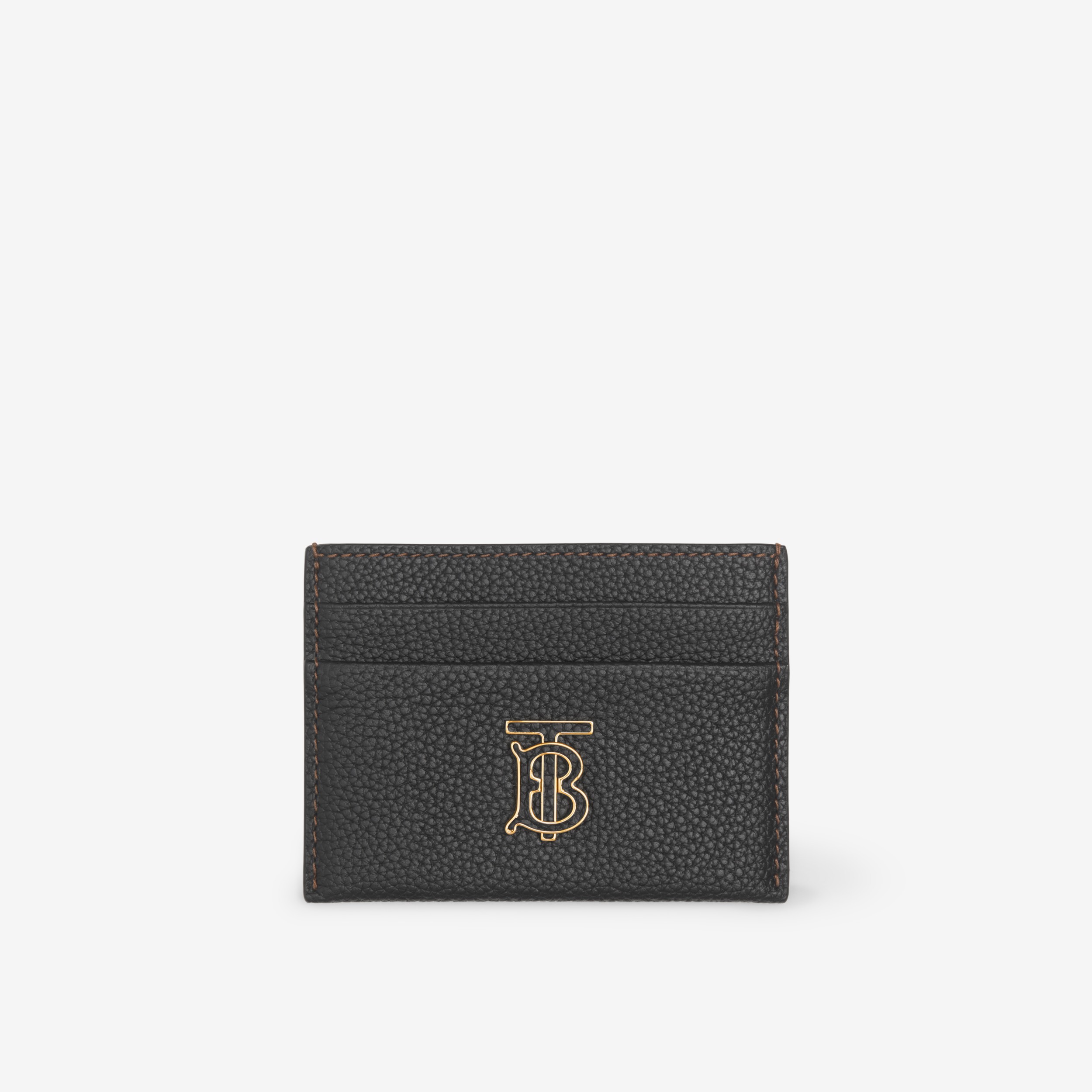 Grainy Leather TB Card Case in Black - Women | Burberry® Official