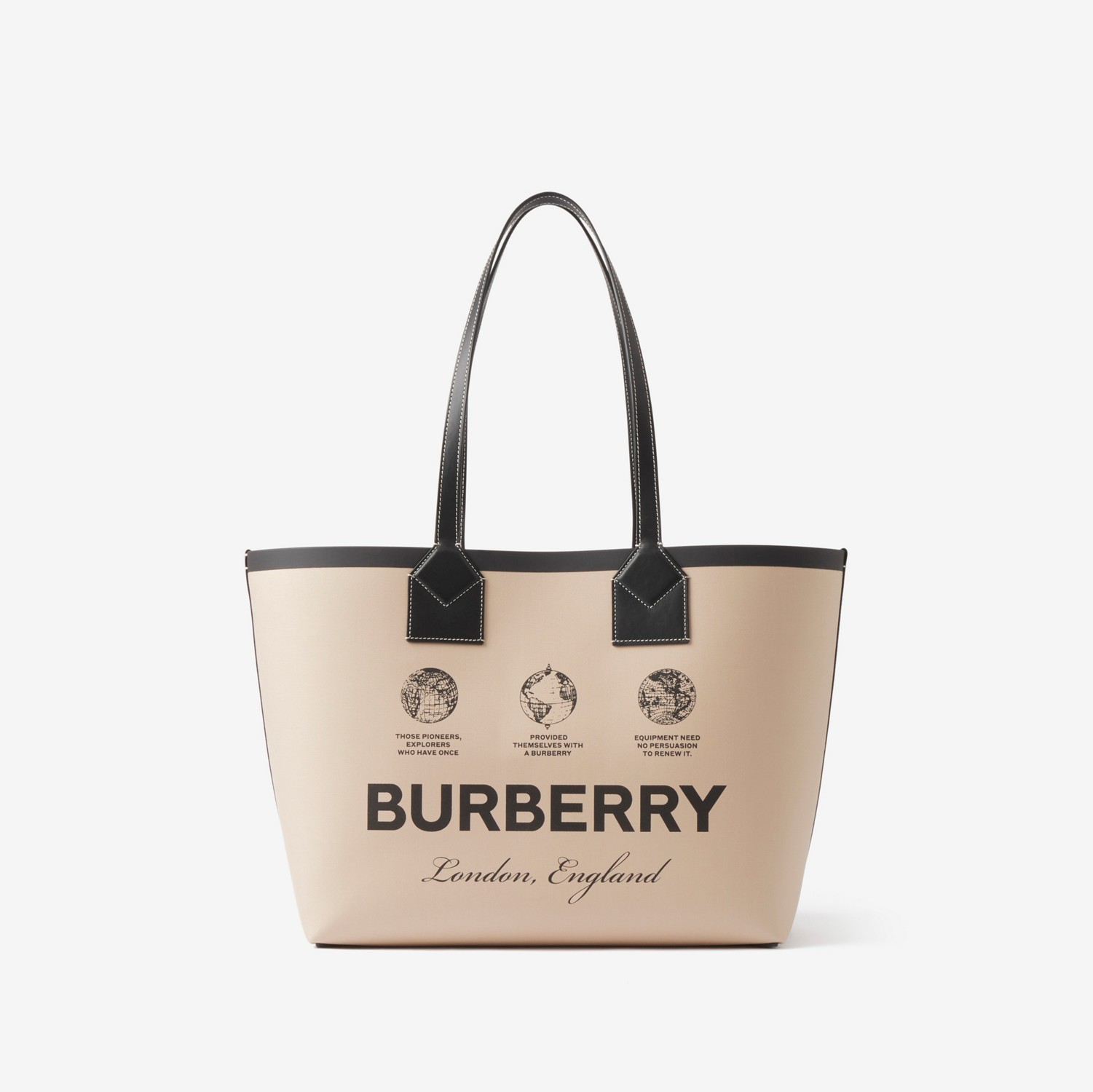 Medium London Tote Bag in Beige - Women | Burberry® Official
