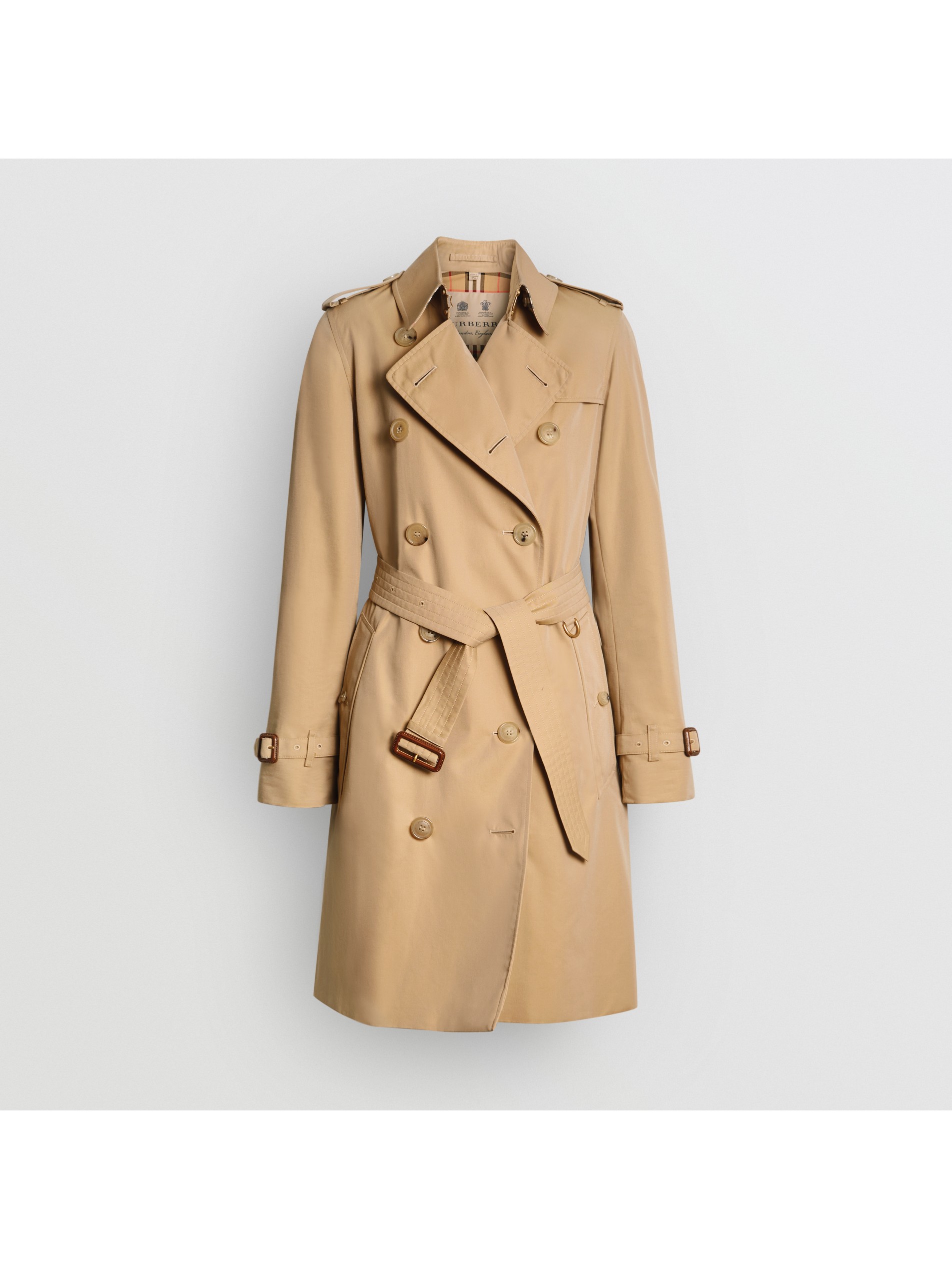 肯辛顿版型 – 中长款 heritage trench 风衣价格18,800.00