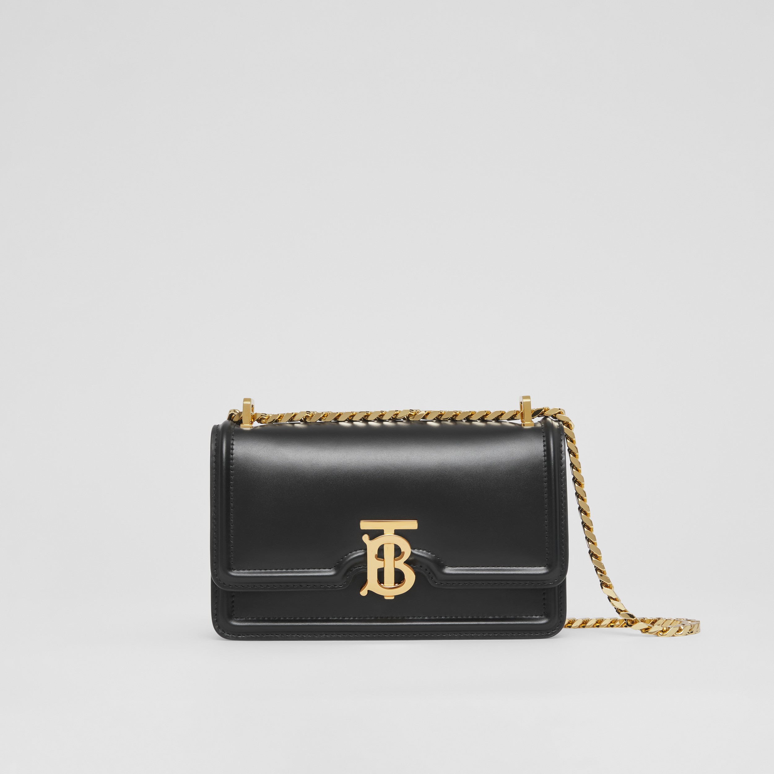 Mini Leather Chain TB Bag in Black - Women | Burberry® Official - 1