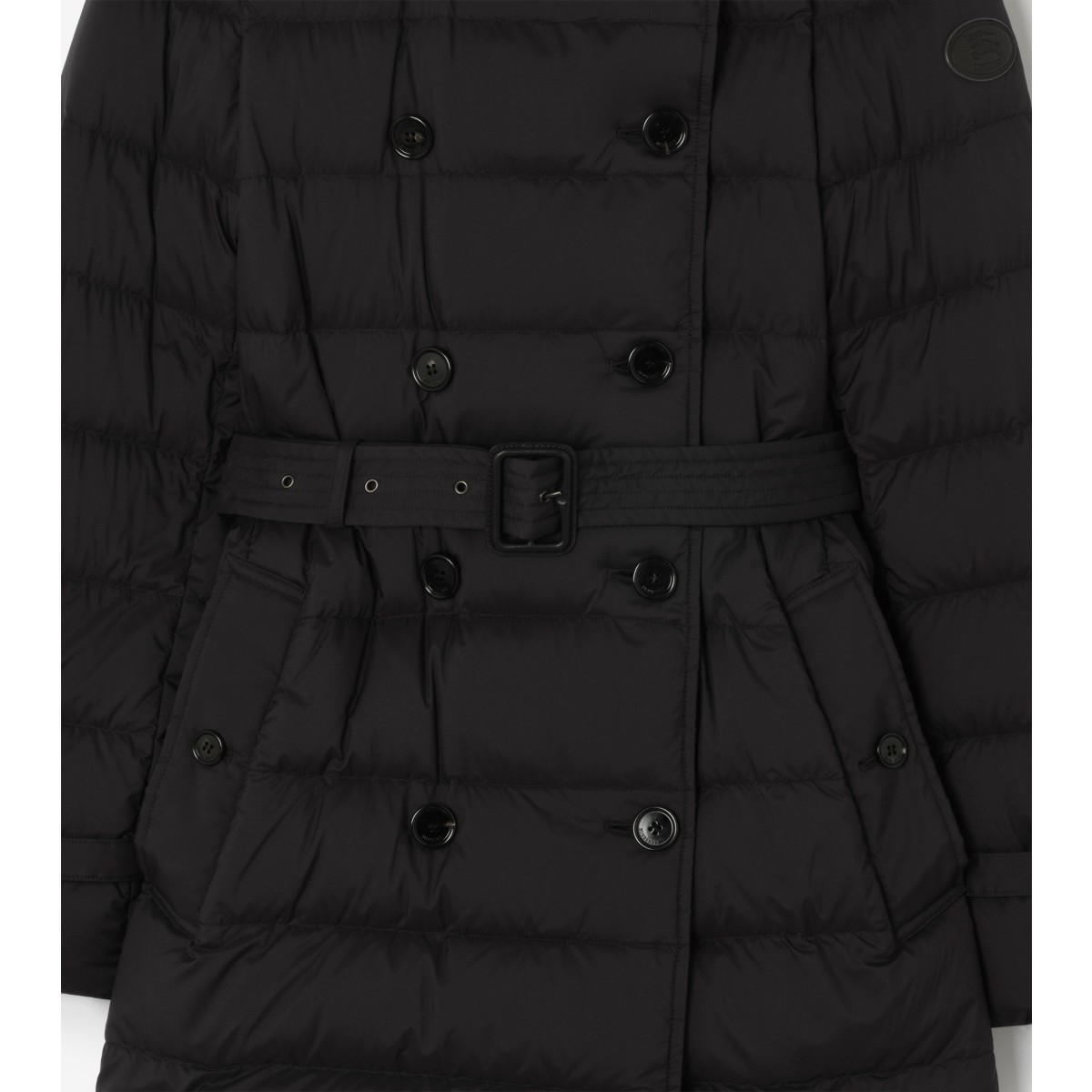  Check Short Nylon Audley Puffer Coat