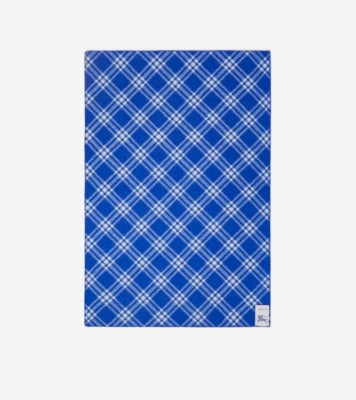 Burberry logo-patch check-pattern blanket - Red