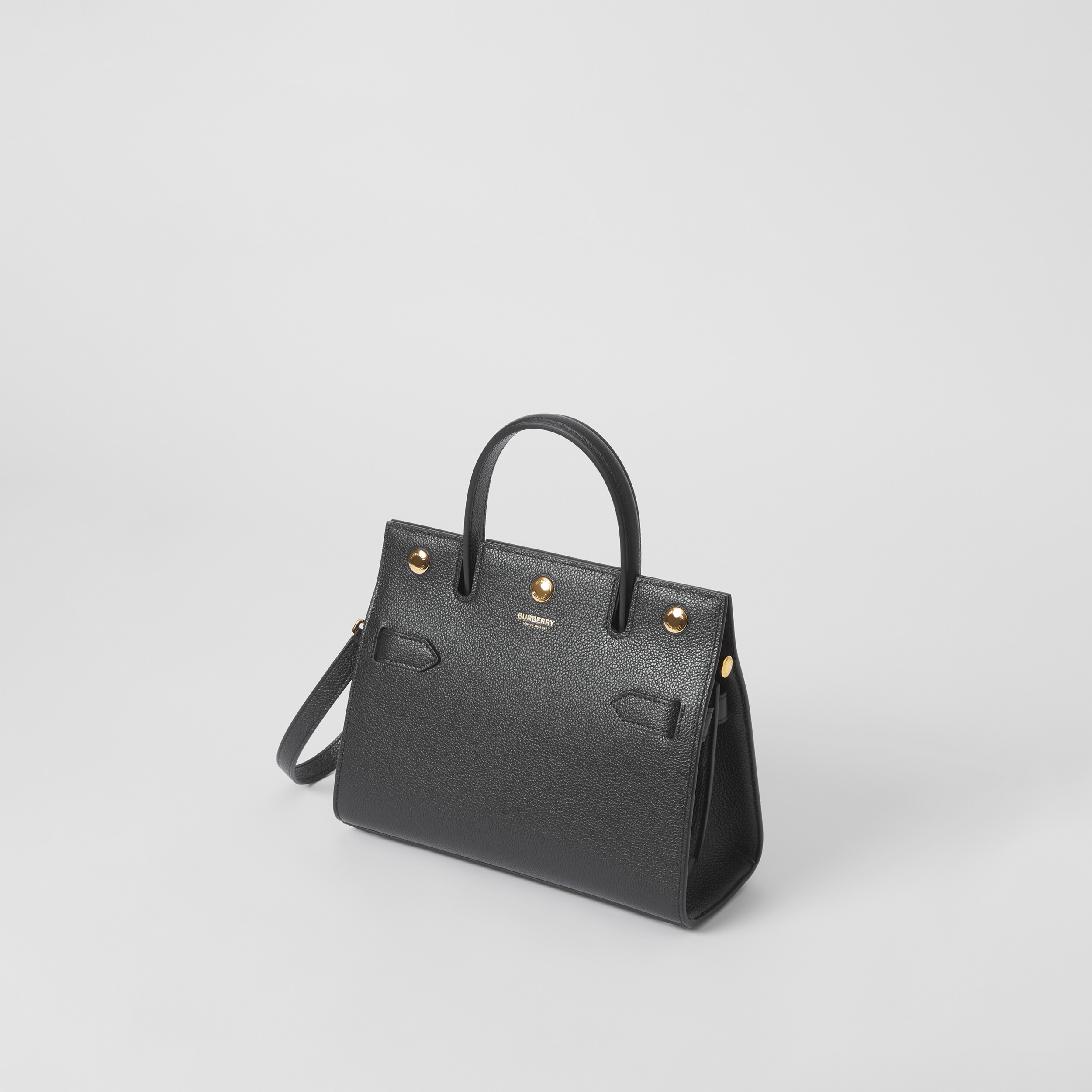 Mini Leather Title Bag in Black - Women | Burberry® Official - 4