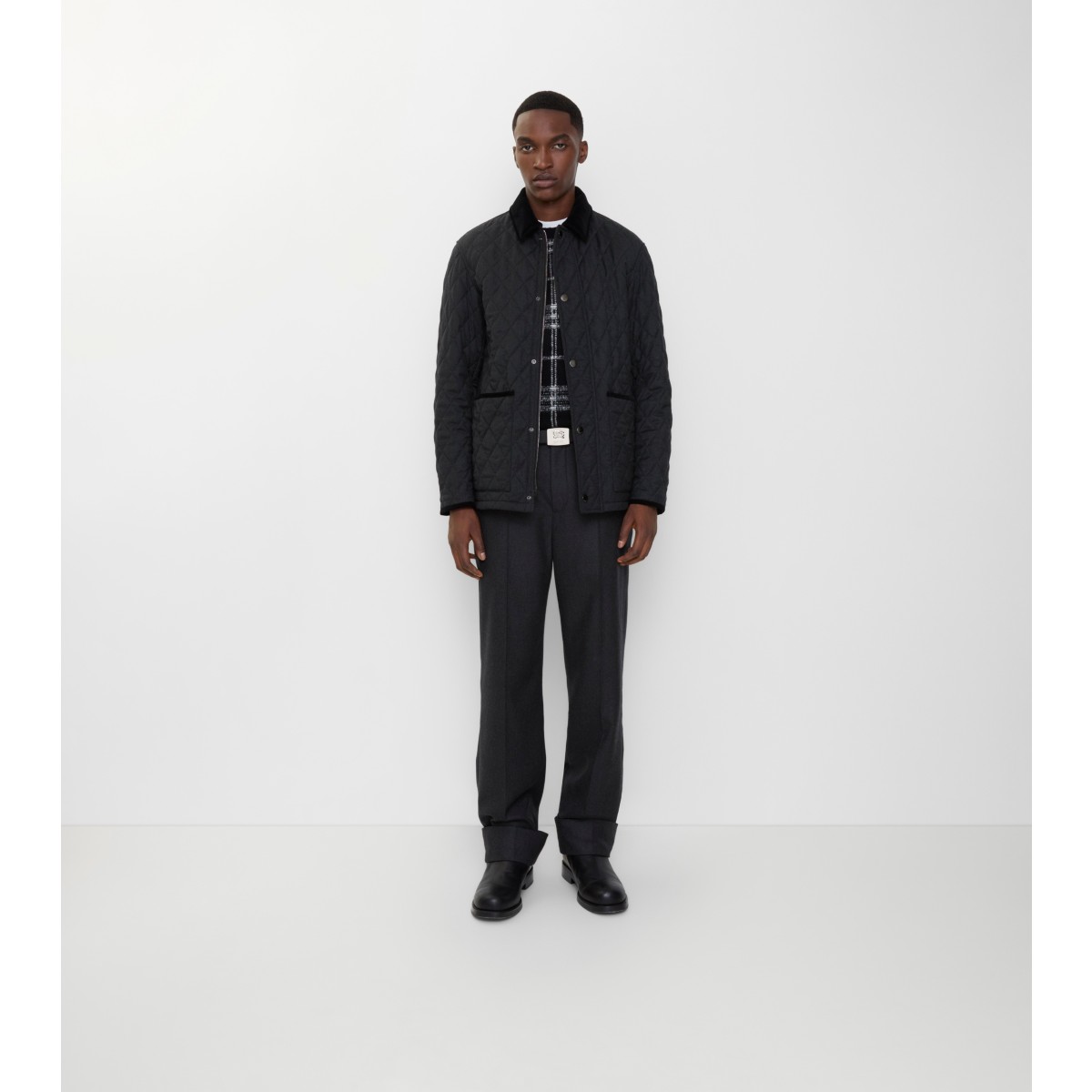  Check Quilted Barn Jacket