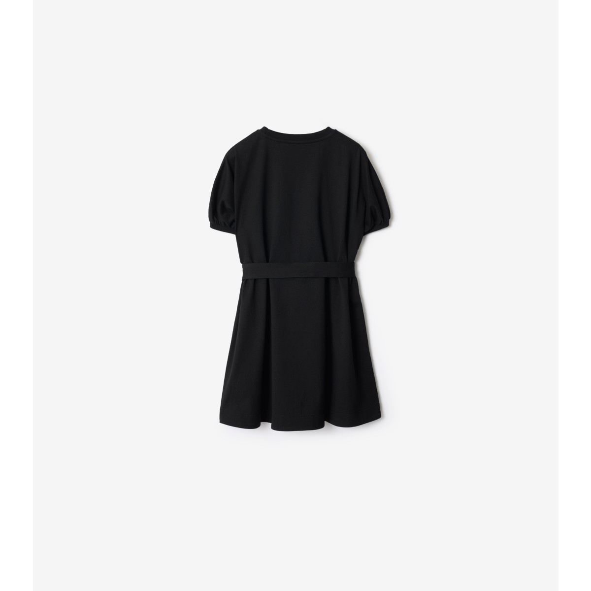  Check Trim Cotton T-shirt Dress