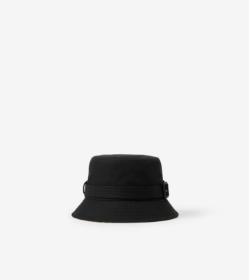 Burberry Monogram Bucket Hat in Black for Men