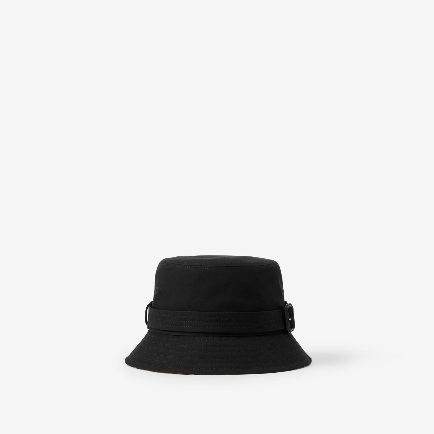 Sombrero de pesca en algodón de gabardina con correa (Negro) | Burberry® oficial