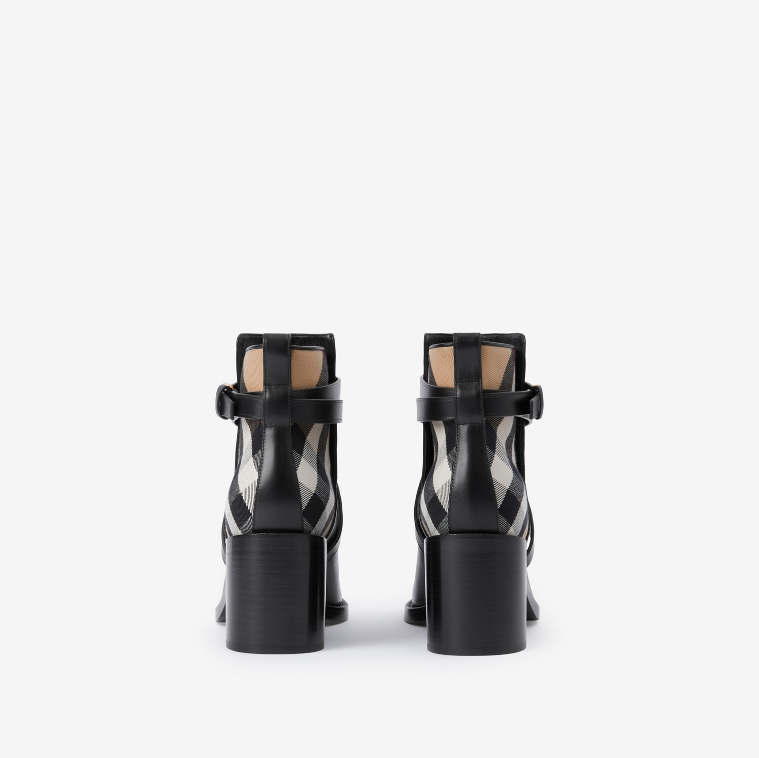 Bottines en cuir House check