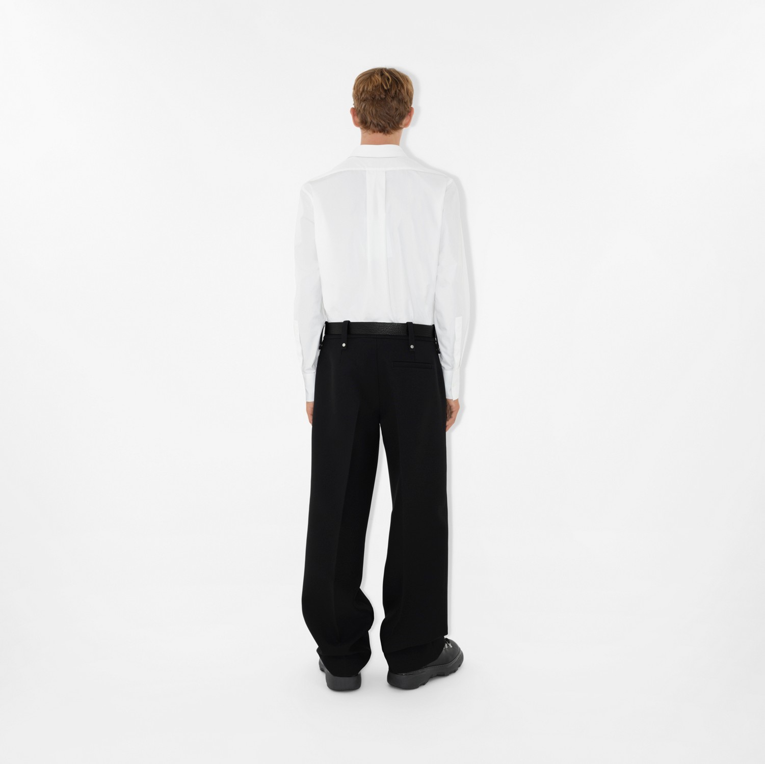 Camicia in cotone con EKD (Bianco) - Uomo | Sito ufficiale Burberry®