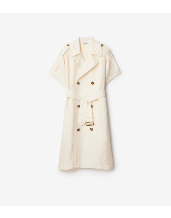 Vestido estilo trench en viscosa