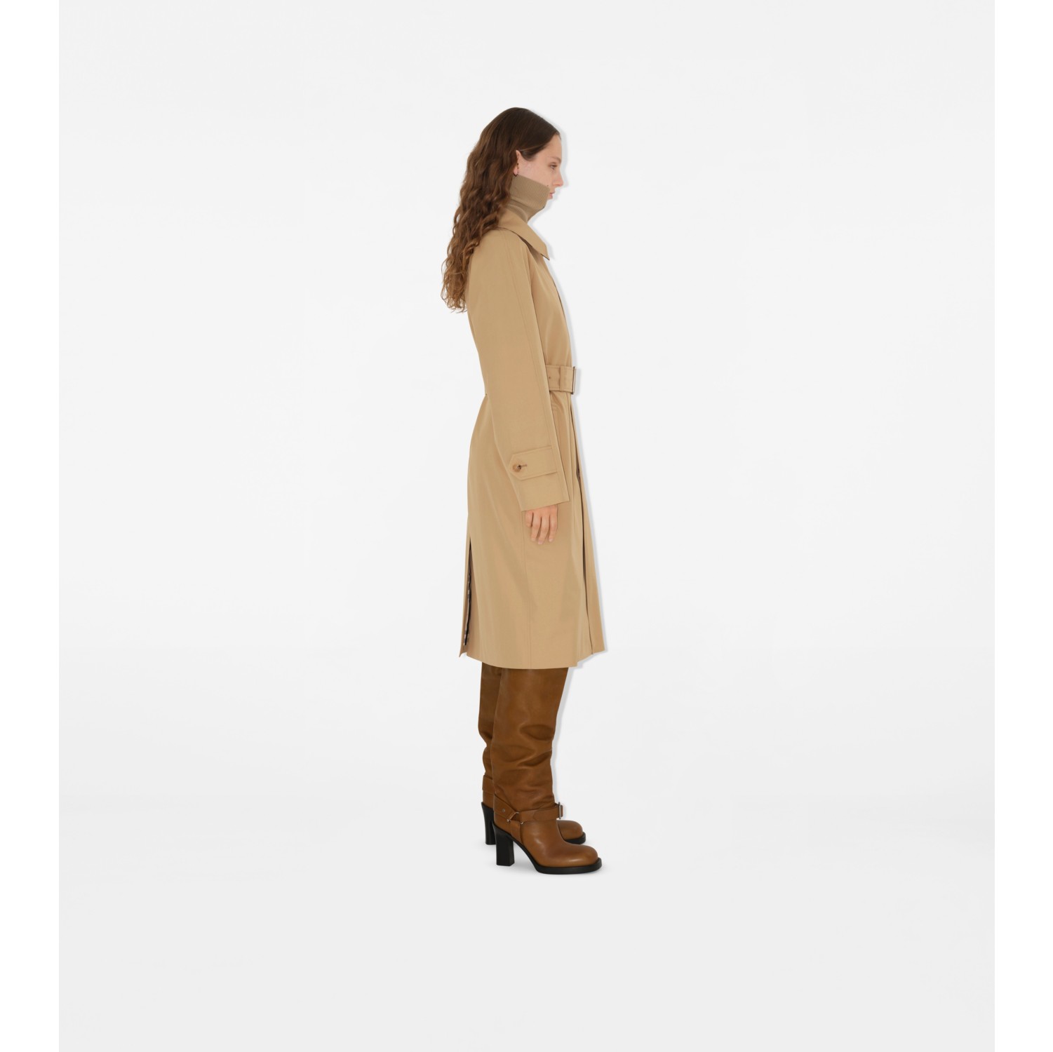 Long Gabardine Car Coat