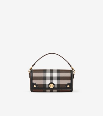 トップハンドル ノートバッグ (ダークバーチブラウン) - ウィメンズ | Burberry®公式サイト