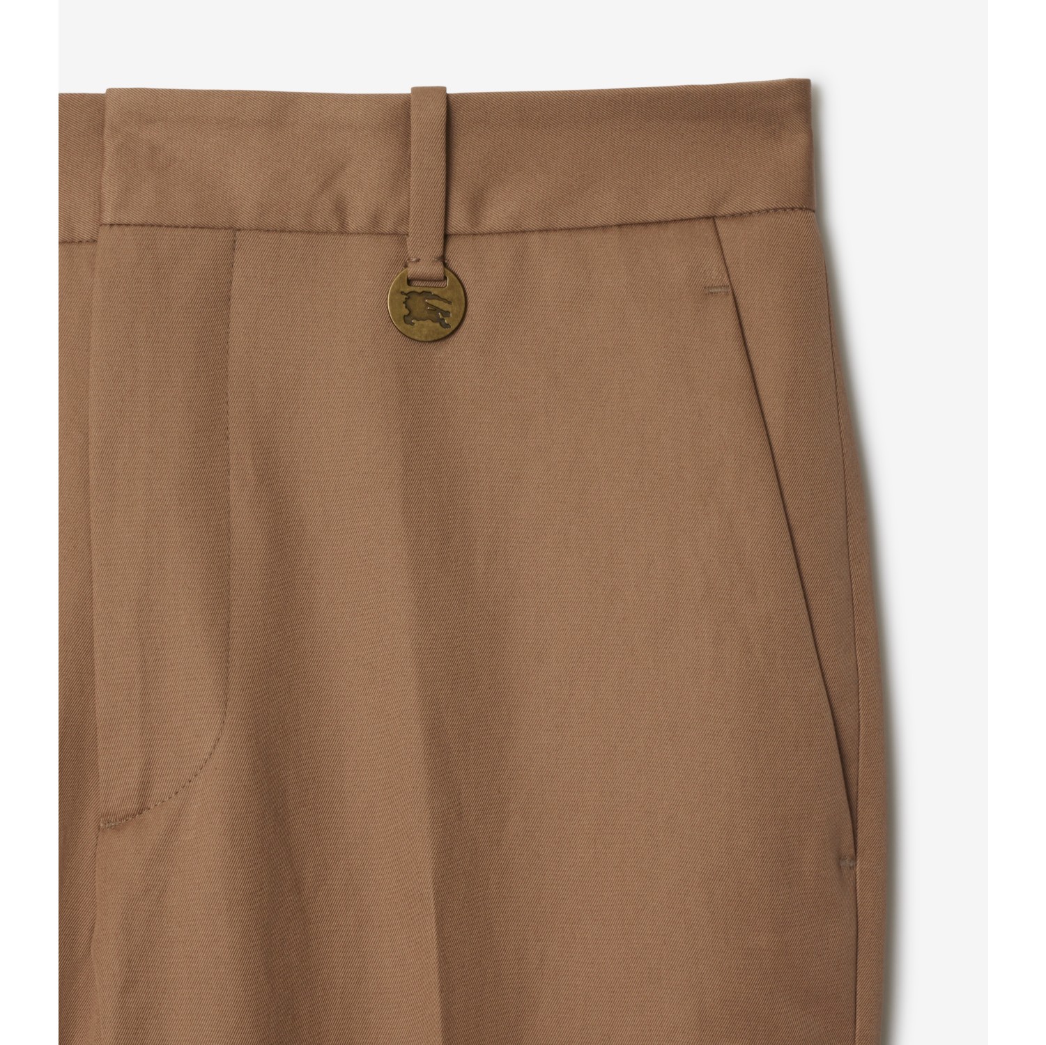 Pantalon tailleur en gabardine