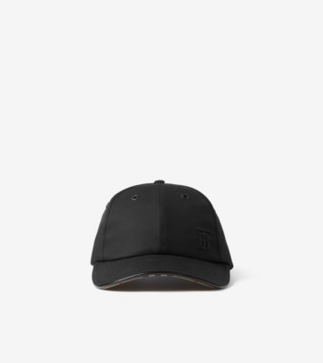 Monogram Motif Tropical Gabardine Baseball Cap in Black - Men